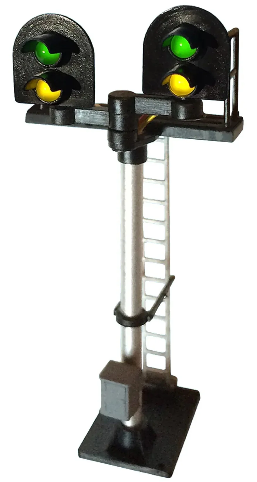 B424 2 Aspect Distant (Y/G) Standard Stepped T Junction Round Head (Type 2) Signal