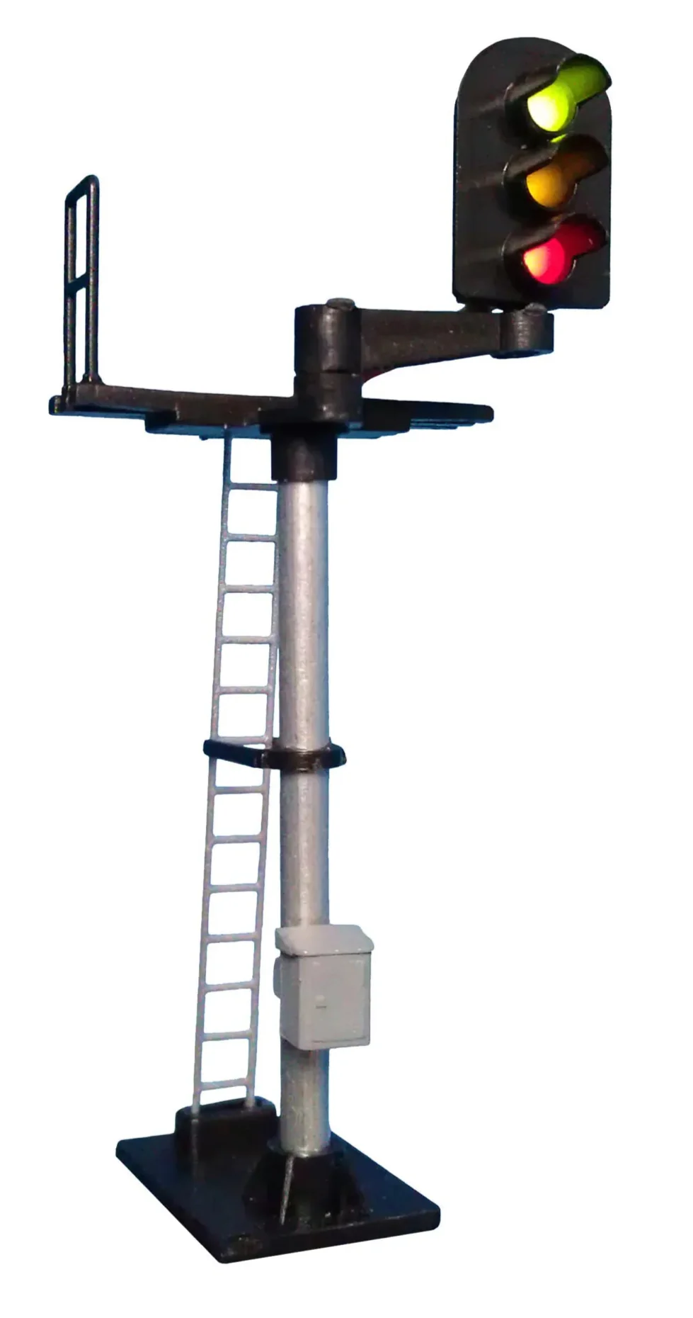 B552R 3 Aspect (R/Y/G) Standard Right Offset Round Head Signal