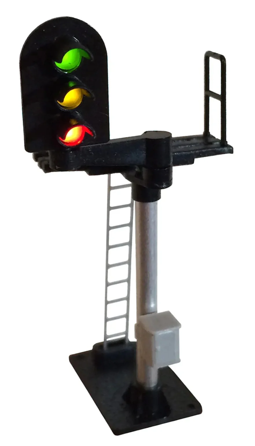 B566L 3 Aspect (R/Y/G) Platform Left Offset Round Head Signal