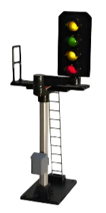B674R 4 Aspect (R/Y/G/Y) Platform Right Offset Square Head Signal