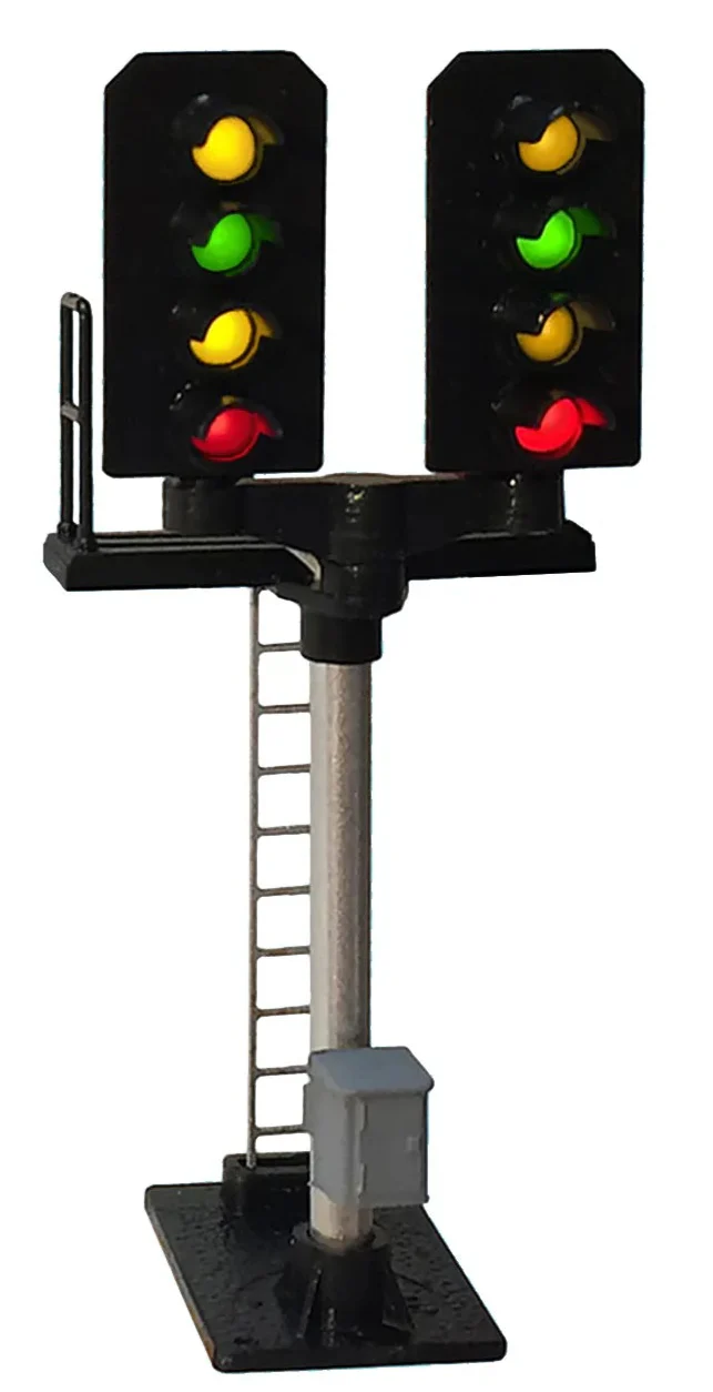 B676 4 Aspect (R/Y/G/Y) Platform T Junction Square Head (type 2) Signal