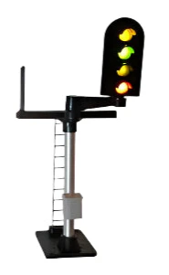 B677R 4 Aspect (R/Y/G/Y) Platform Right Offset Round Head (type 2) Signal