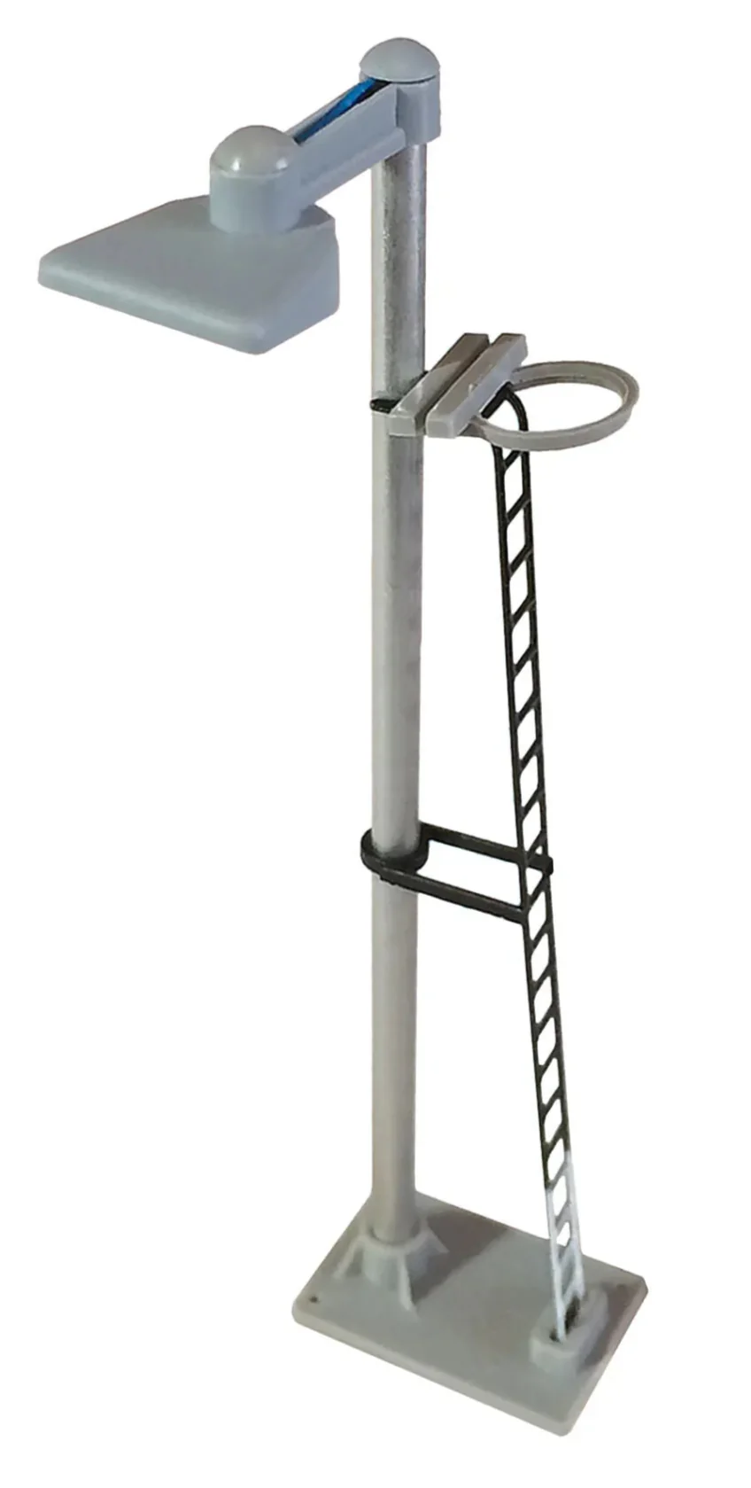 BL08B Dustpan Single Head Short Yard Lamp (Black Ladder with White Base) Yellow LED