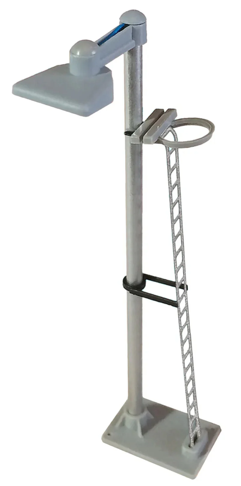 BL08S Dustpan Single Head Short Yard Lamp (Yellow Led) (Silver Ladder)