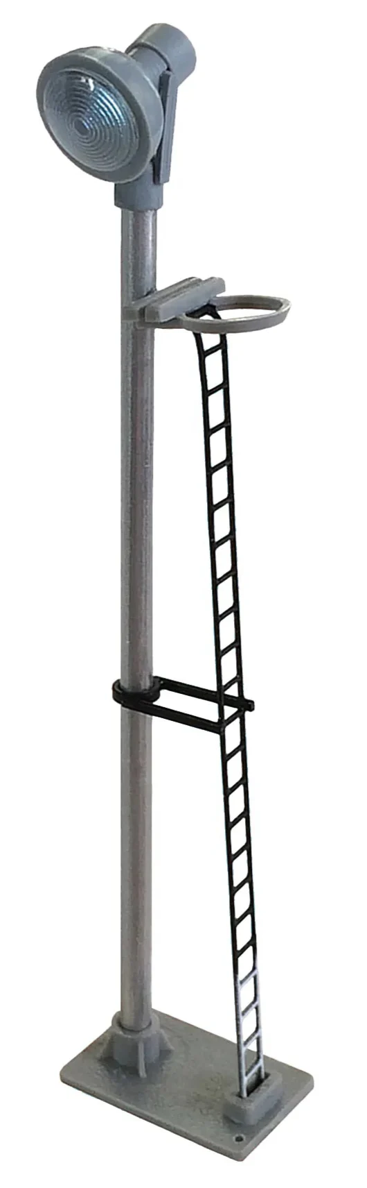BL12B Single Spotlight Head Short Yard Lamp (Black Ladder with White Base) Yellow LED