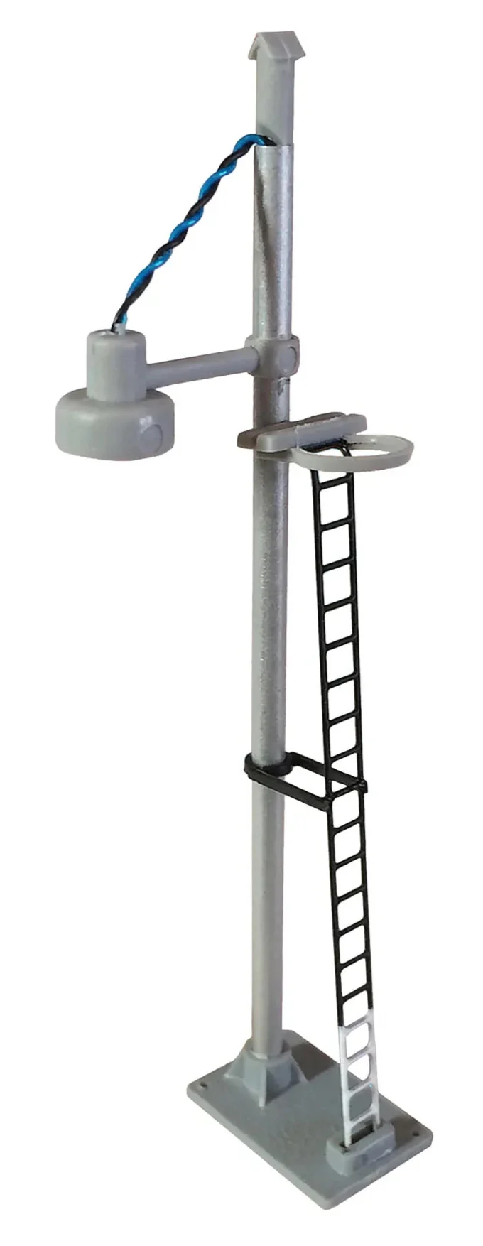 BL32B Single Bowl Head Short Yard Lamp (Black Ladder with White Base) White LED