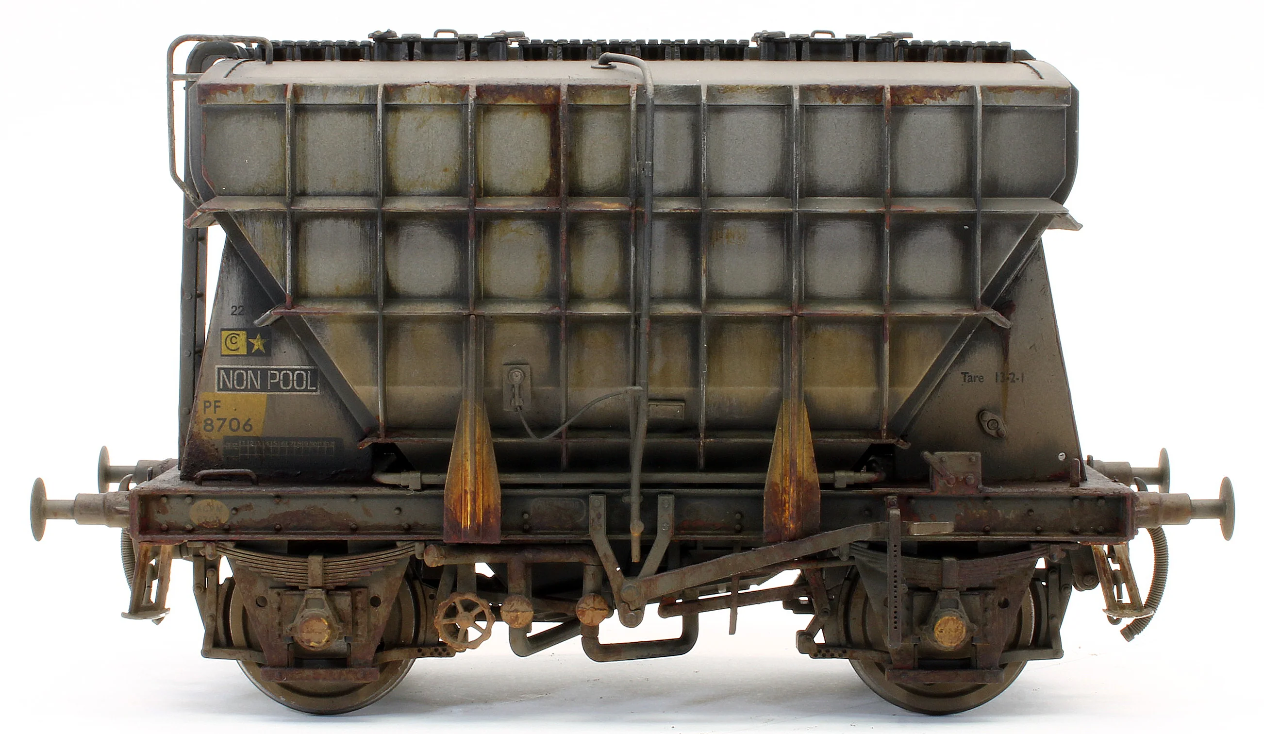 E3004BDW Bespoke Weathered Presflo Wagon Plain Grey 8706 (TOPS) - Deluxe Finish - Image 5