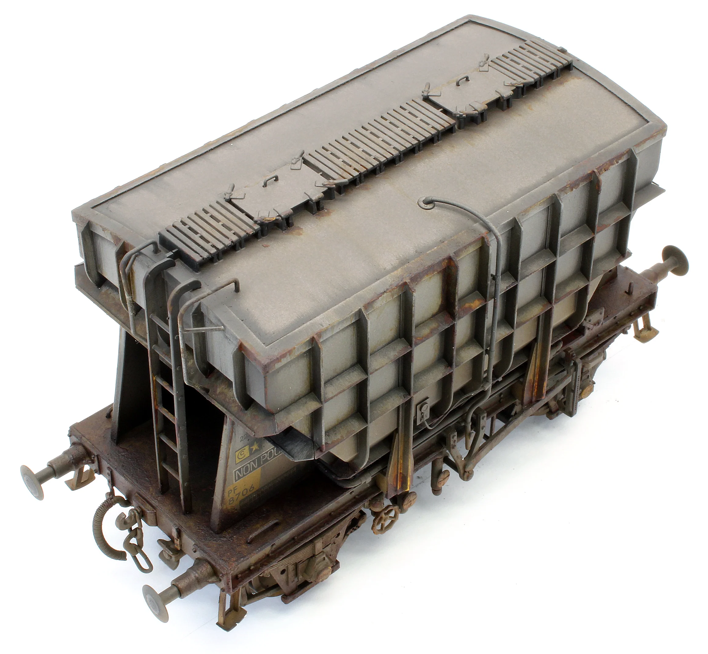 E3004BDW Bespoke Weathered Presflo Wagon Plain Grey 8706 (TOPS) - Deluxe Finish - Image 9