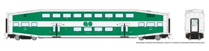 146037 BiLevel Commuter Car: GO Transit - Late: Set #2 (Cab: 257 Coaches: 2626, 2640) - Image 2