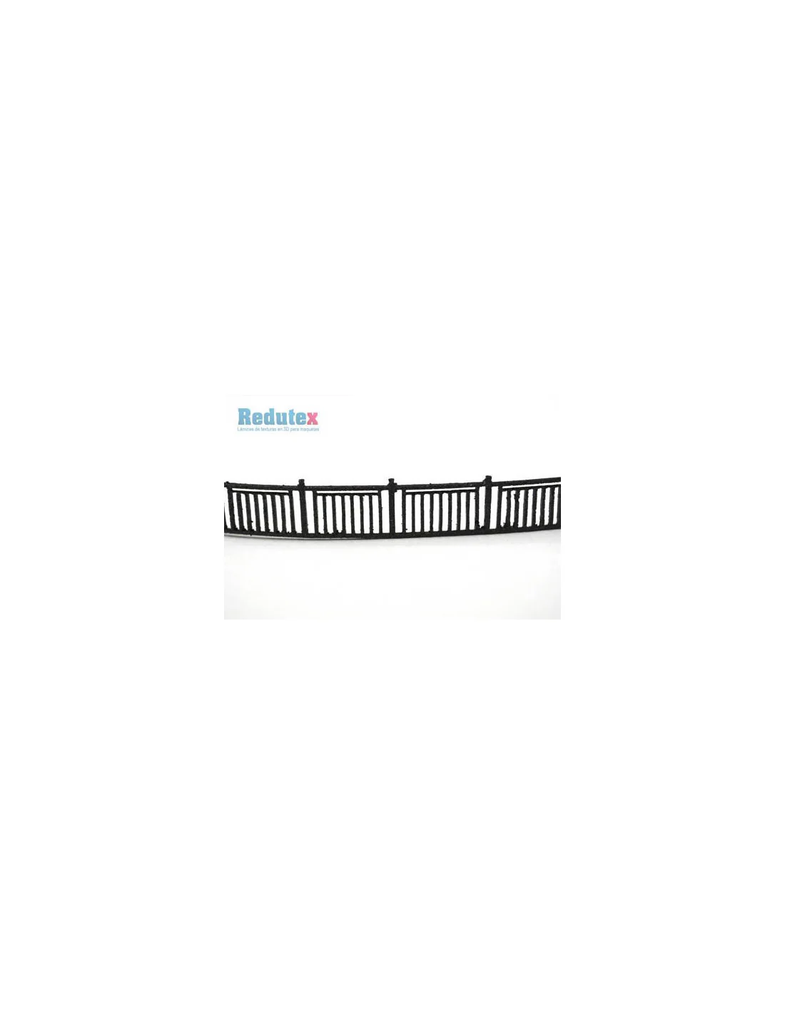 087BA125 Black Railings 1:87/HO 3D Modelling Sheet - Image 2