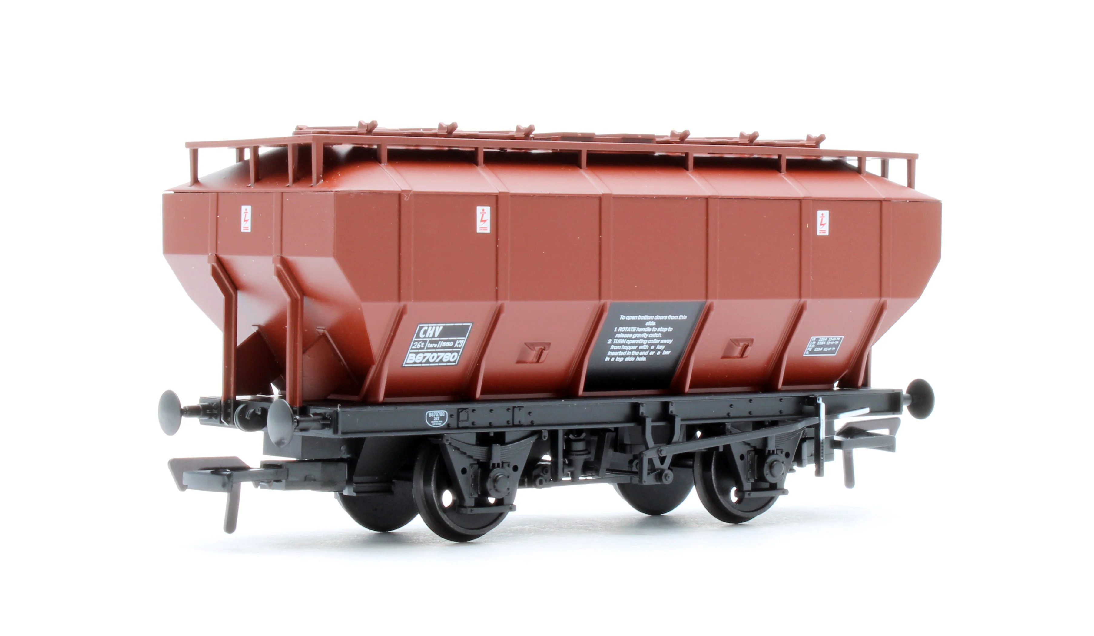 38-500B BR 35T 'Covhop' Covered Hopper BR Bauxite (TOPS) No.B870780 - Image 2