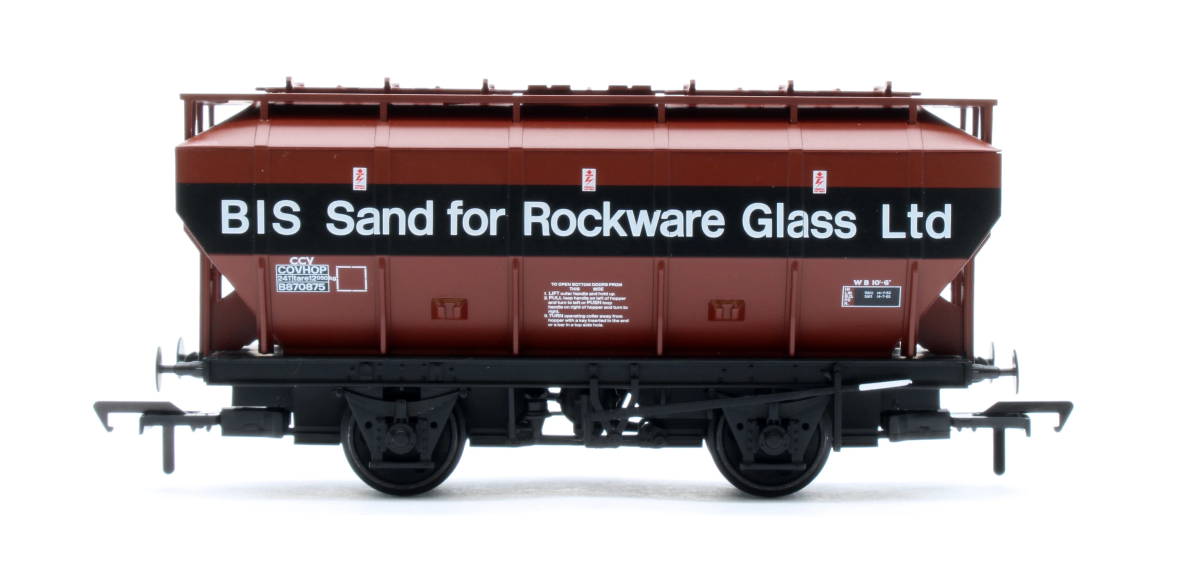 38-502B BR 35T 'Covhop' Covered Hopper BR Bauxite (TOPS) No.B870875 - Image 3