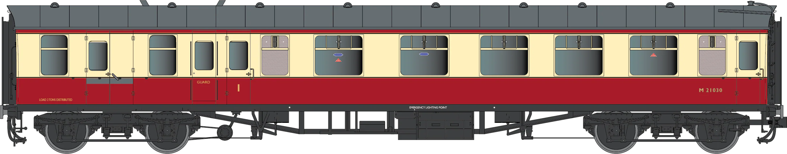 7P-002-101 BR Mk1 Crimson & Cream BCK W21024 Western Region