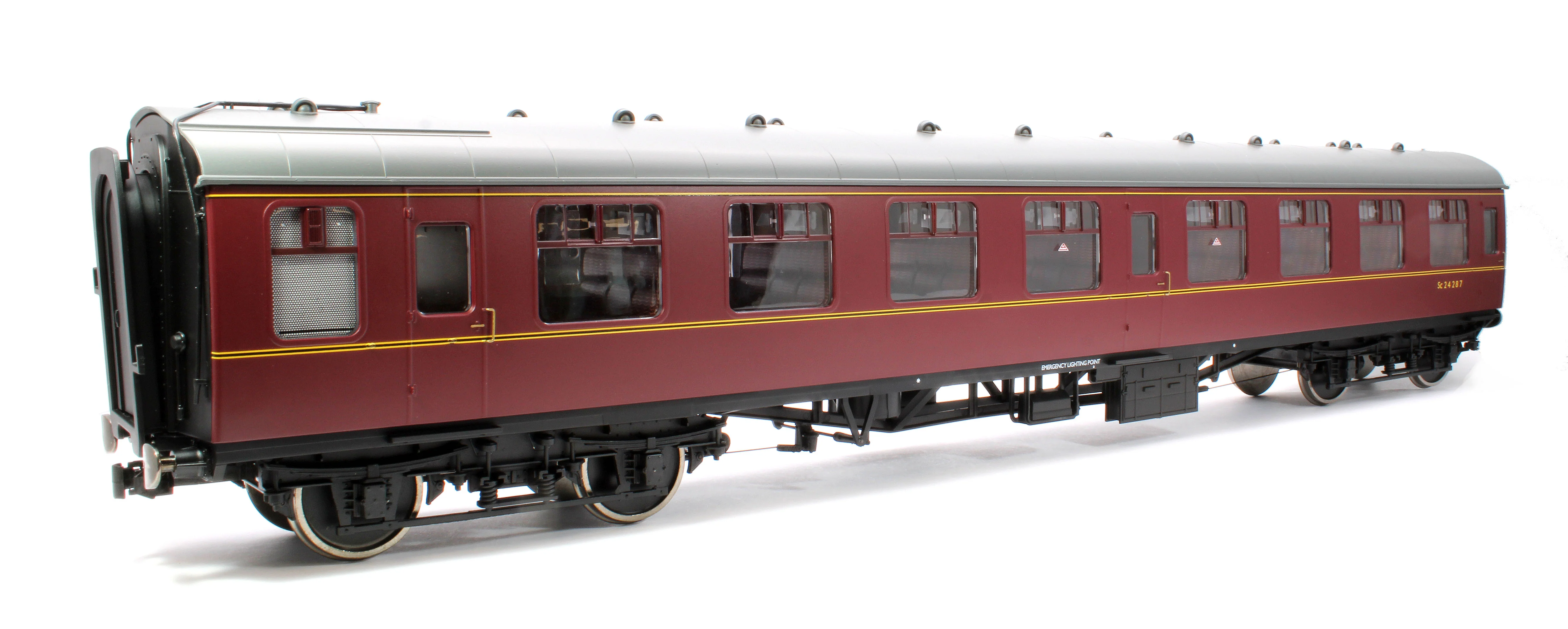 7P-001-707D BR Mk1 Maroon SK Sc24287 with Window Beading - DCC Fitted