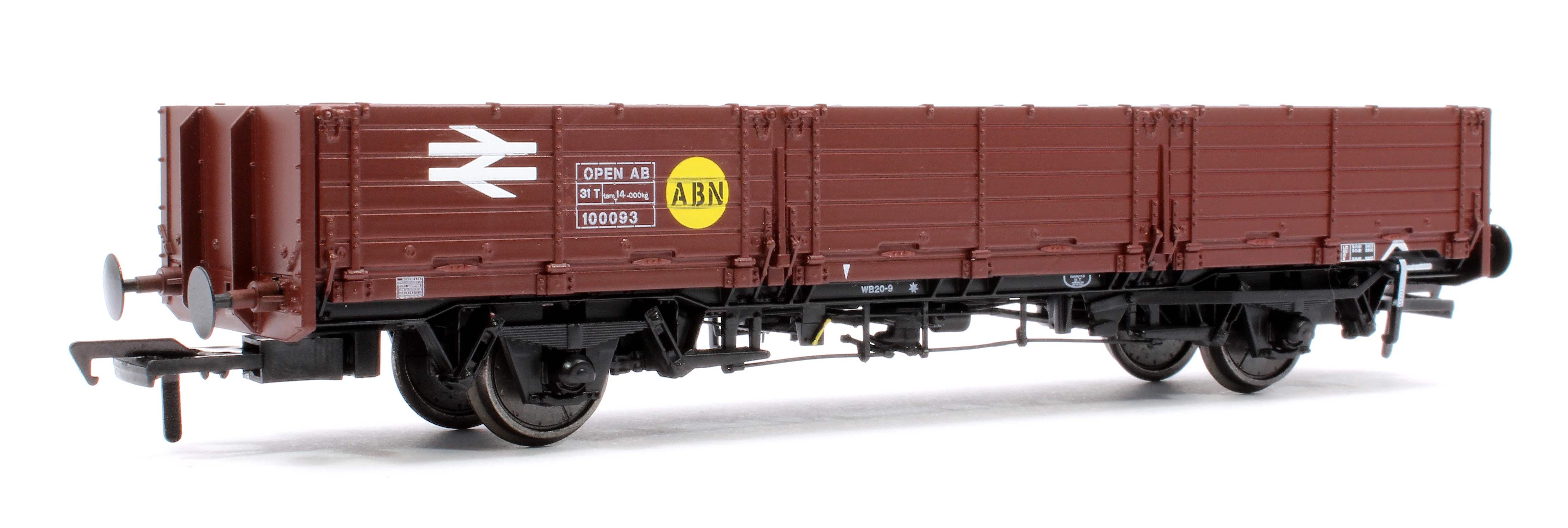 915001 BR ‘Open AB’ OAA Wagon No. 100093, BR bauxite, yellow ‘ABN’ spot