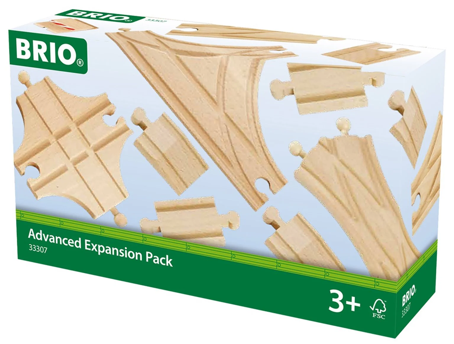 33307 BRIO World Railway Track Expansion Pack - Advanced