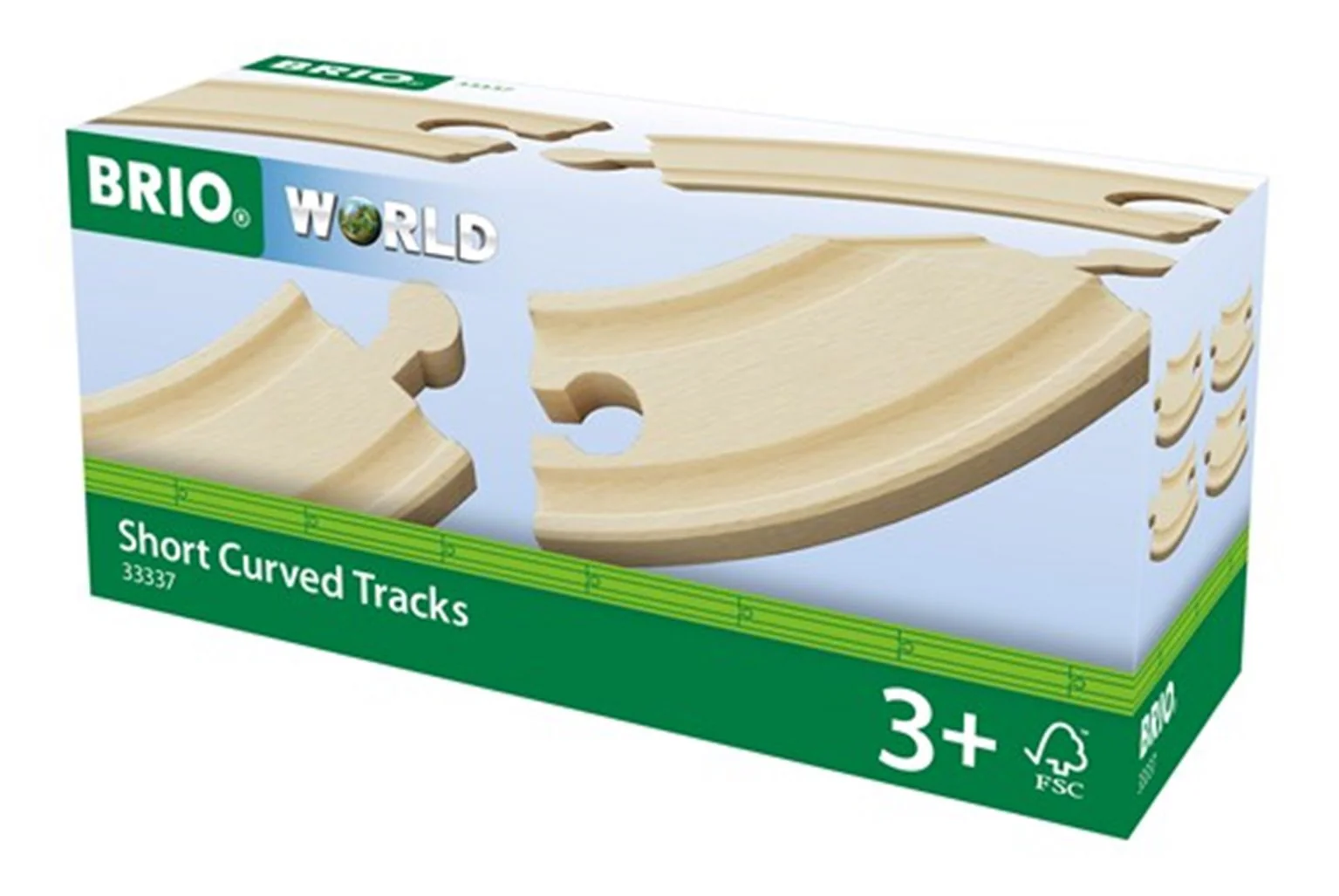 33337 BRIO WORLD - Short Curved Tracks for Railway - Image 2