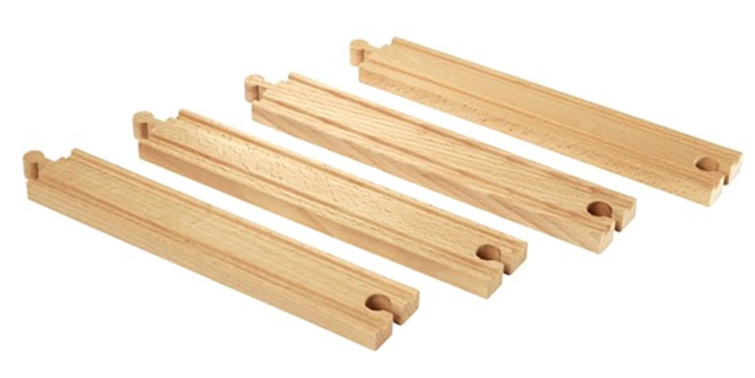 33341 BRIO WORLD - Long Straight Tracks for Railway