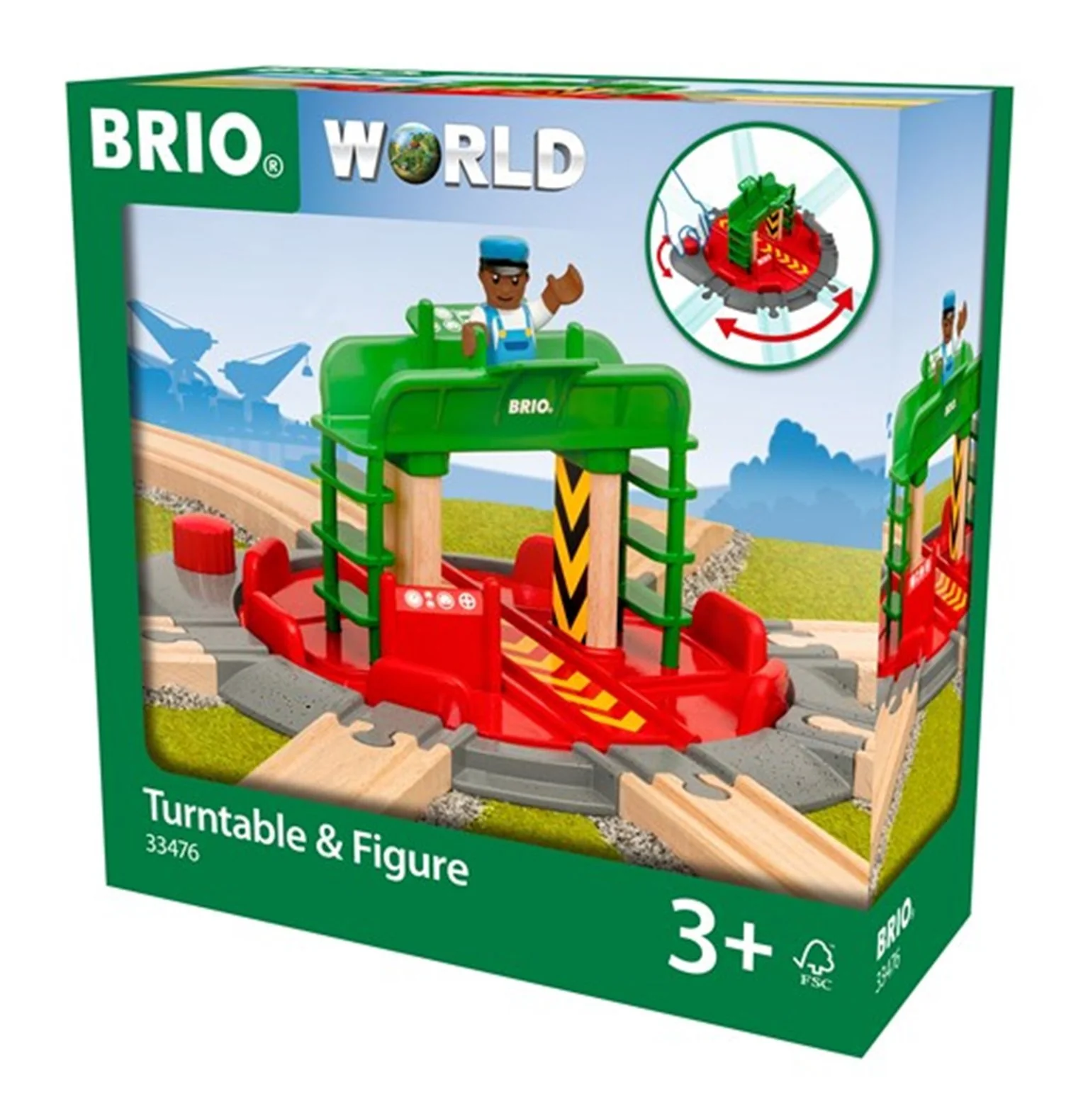 33476 BRIO WORLD - Turntable & Figure - Image 3