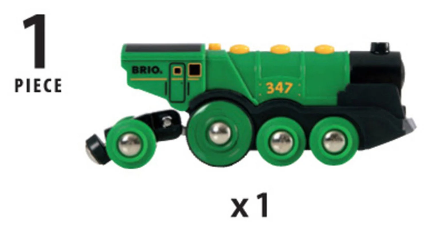 33593 BRIO World - Big Green Action Locomotive - Image 6