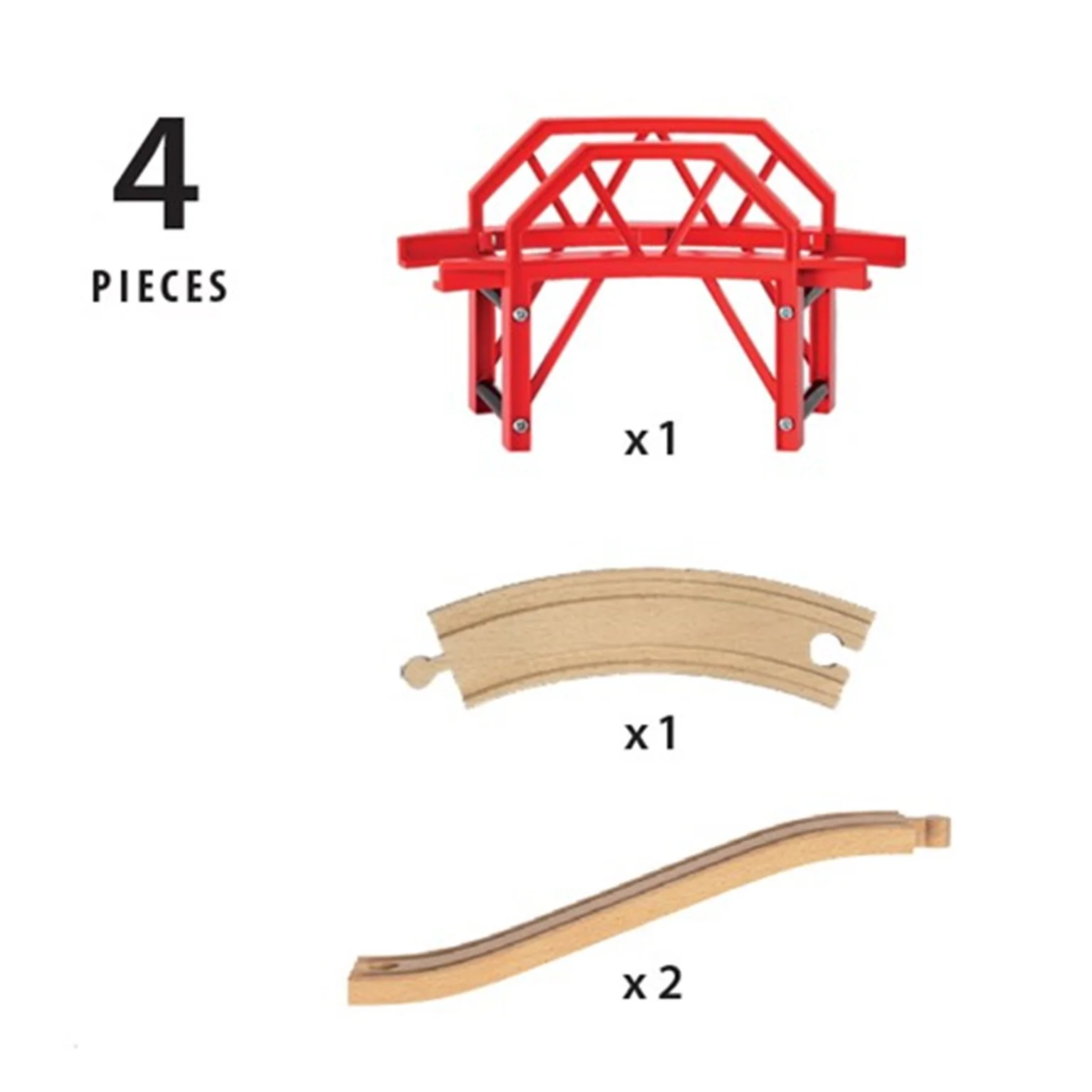 33699 BRIO WORLD - Curved Bridge - Image 5