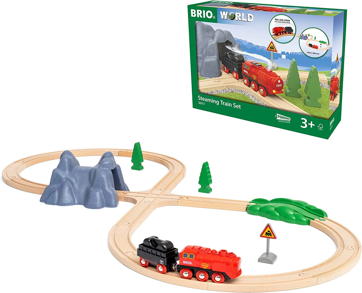 36017 BRIO World Railway Set Steaming Train set