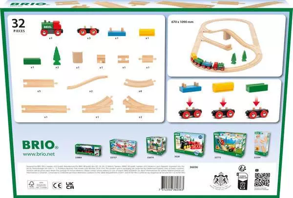 36036 BRIO World Railway Set 65th Anniversary Train Set - Image 7
