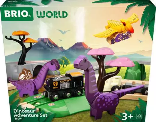 36094 BRIO World Railway Set Dinosaur Adventure Set - Image 3