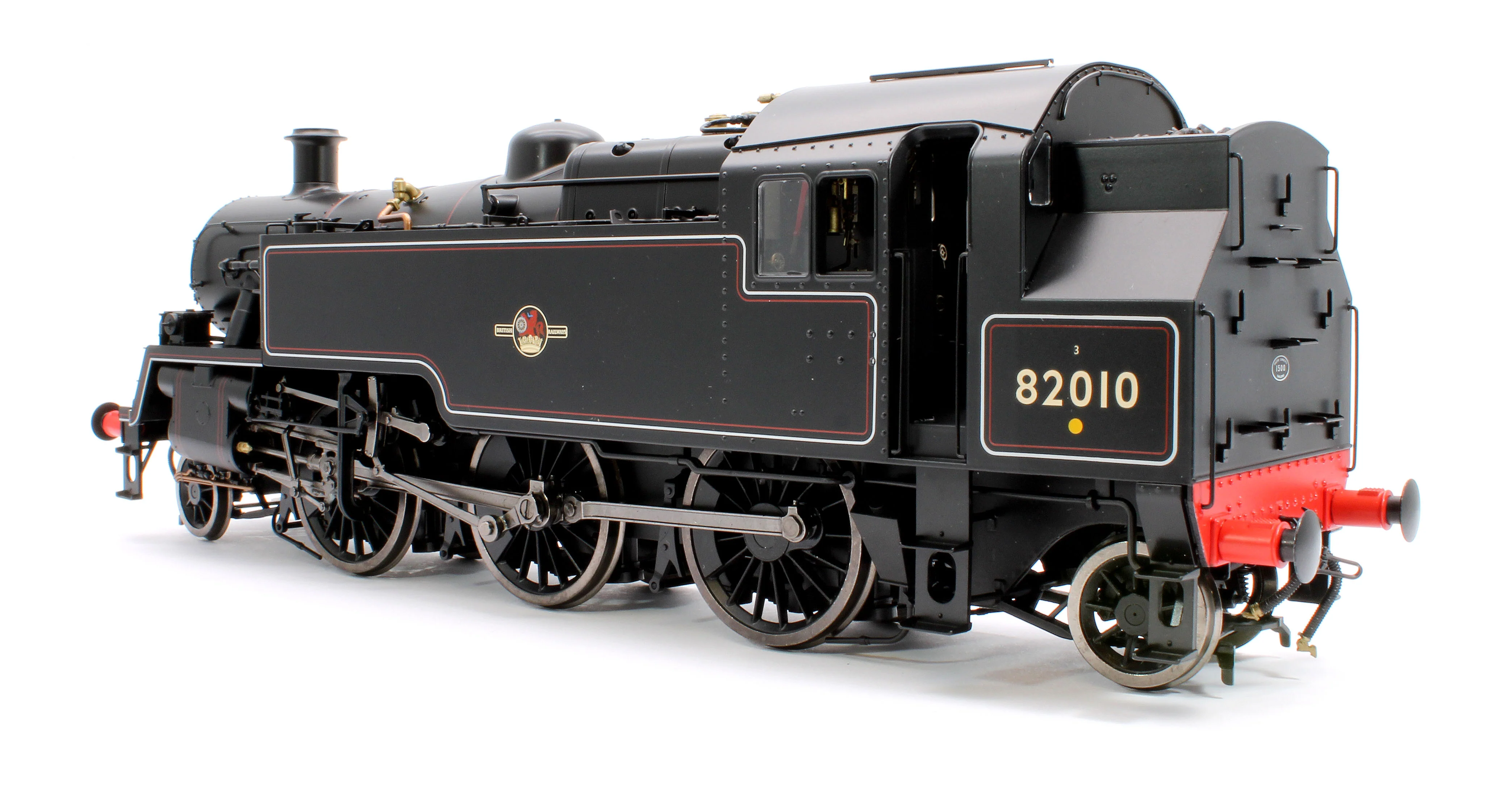 LHT-S-8201D British Railways Standard 3MT 2-6-2T Lined Black Late Crest 82010 - Steam Tank Locomotive - DCC Fitted - Image 2