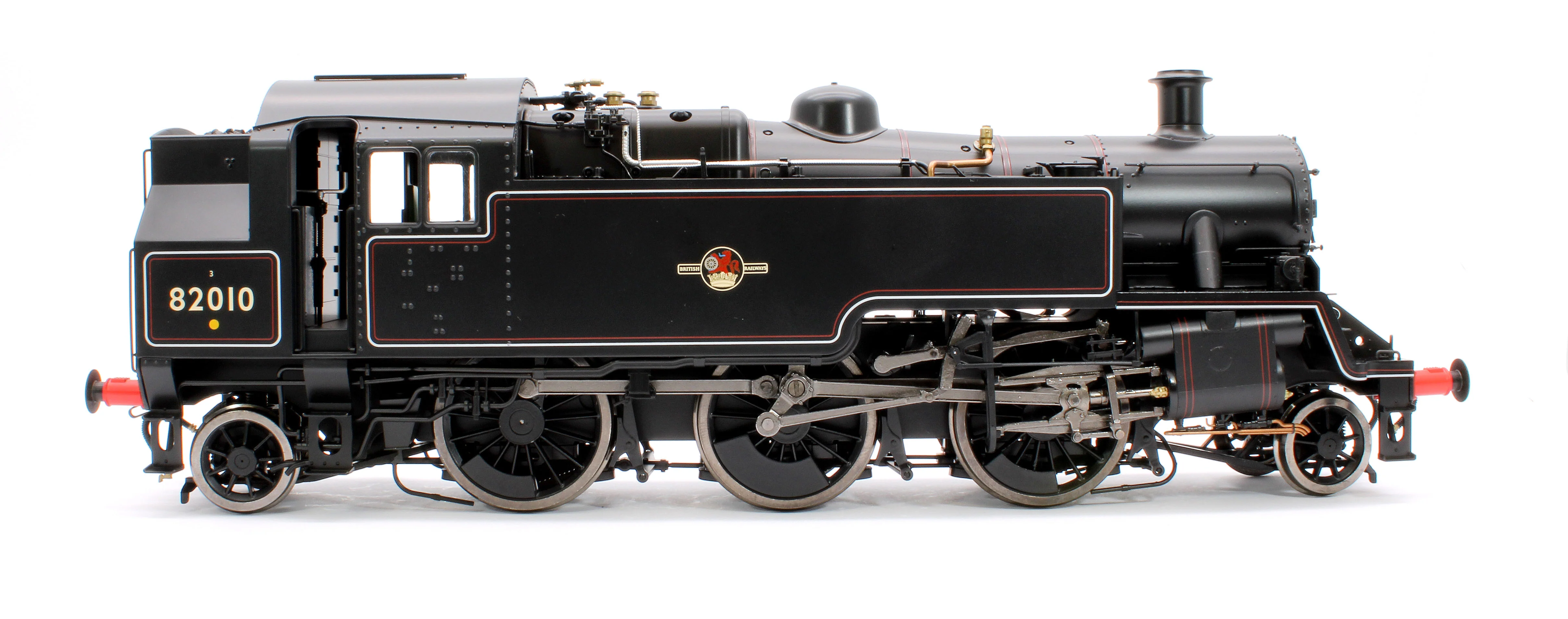 LHT-S-8201D British Railways Standard 3MT 2-6-2T Lined Black Late Crest 82010 - Steam Tank Locomotive - DCC Fitted - Image 4