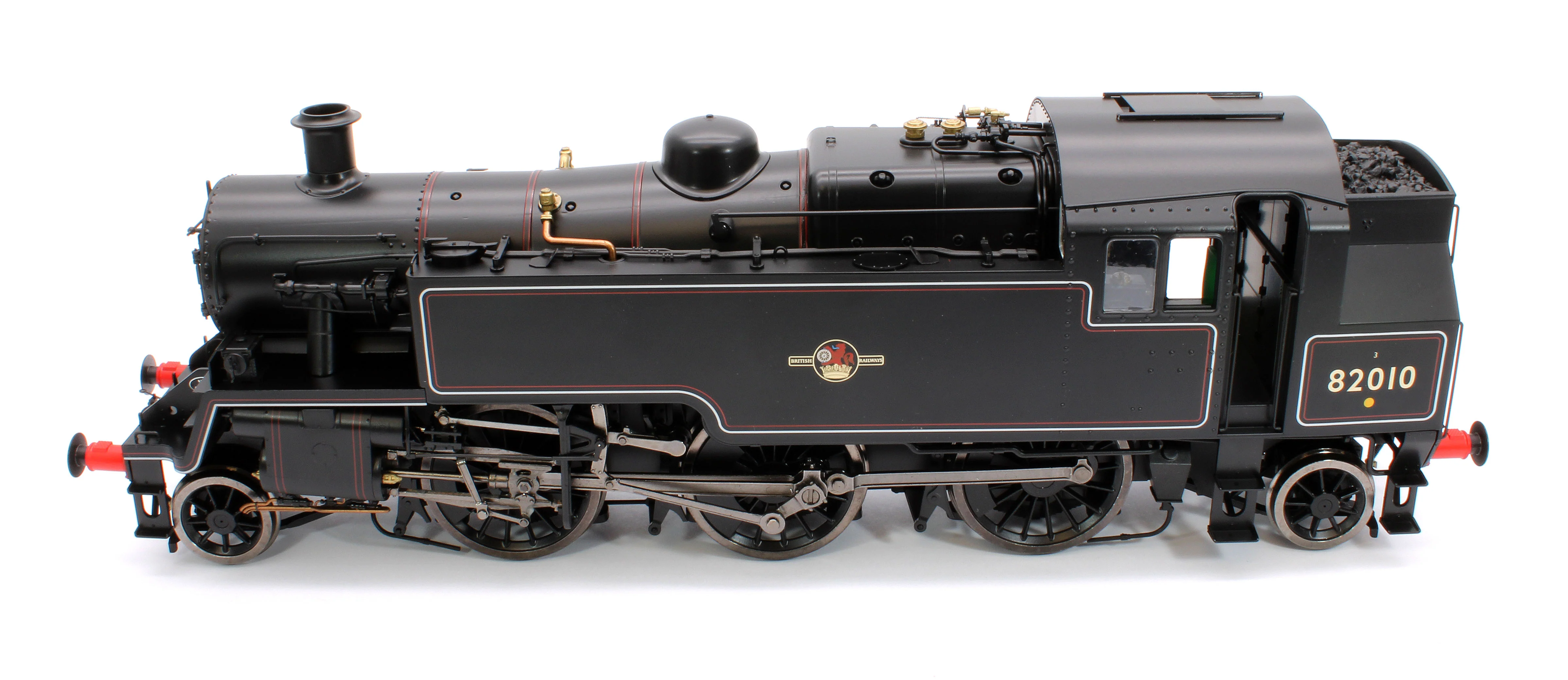 LHT-S-8201S British Railways Standard 3MT 2-6-2T Lined Black Late Crest 82010 - Steam Tank Locomotive - DCC Sound - Image 9