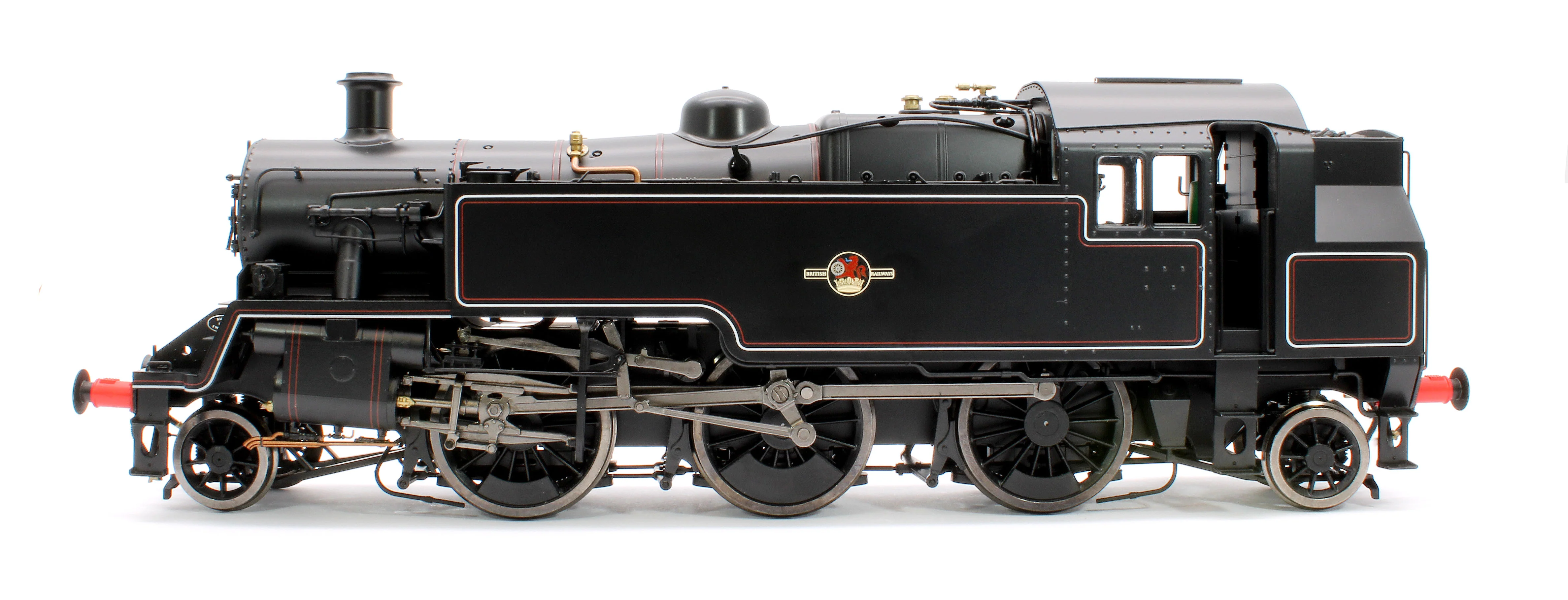 LHT-S-8201UD British Railways Standard 3MT 2-6-2T Lined Black Late Crest Unnumbered - Steam Tank Locomotive - DCC Fitted - Image 2