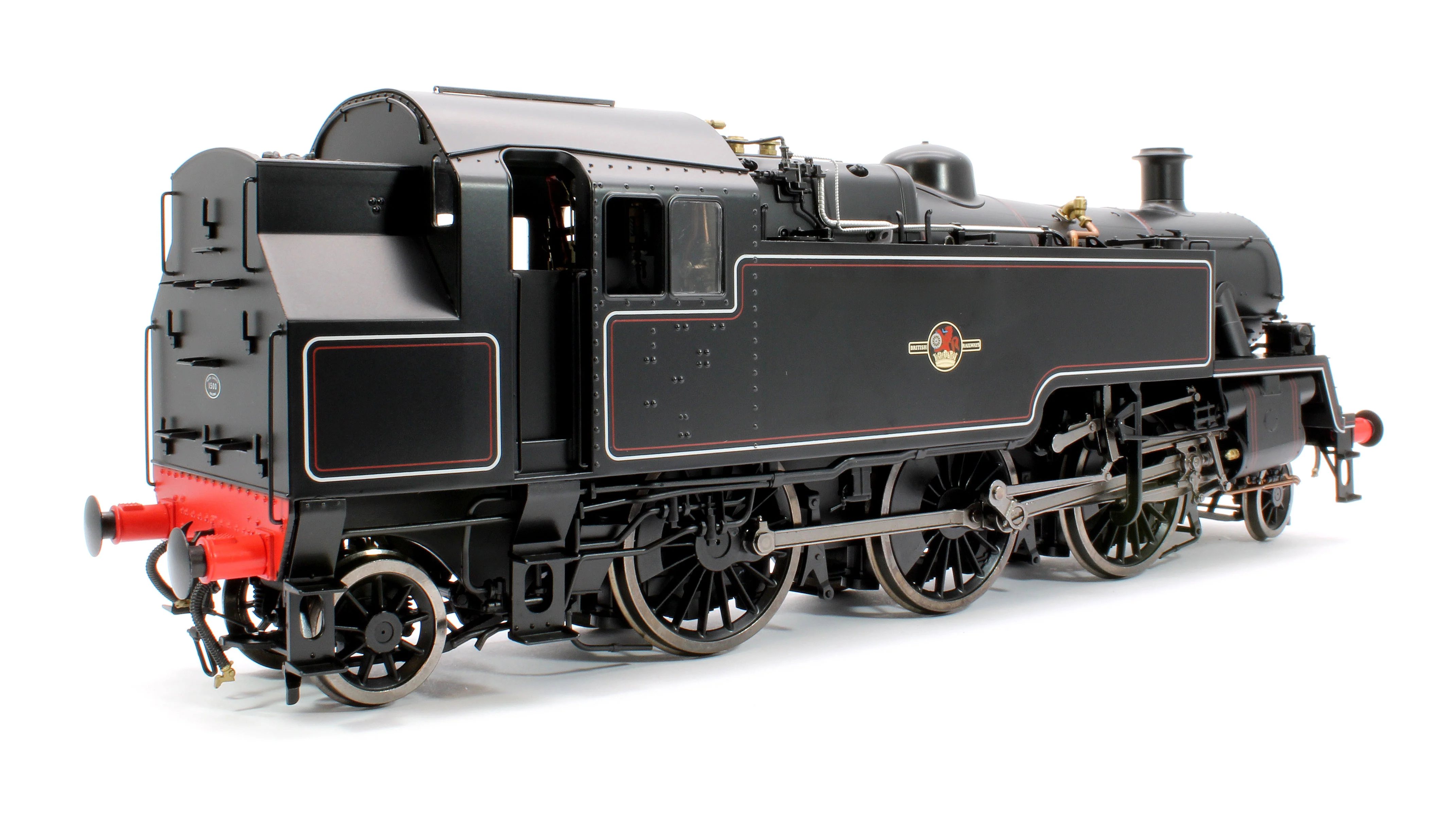 LHT-S-8201UD British Railways Standard 3MT 2-6-2T Lined Black Late Crest Unnumbered - Steam Tank Locomotive - DCC Fitted - Image 4