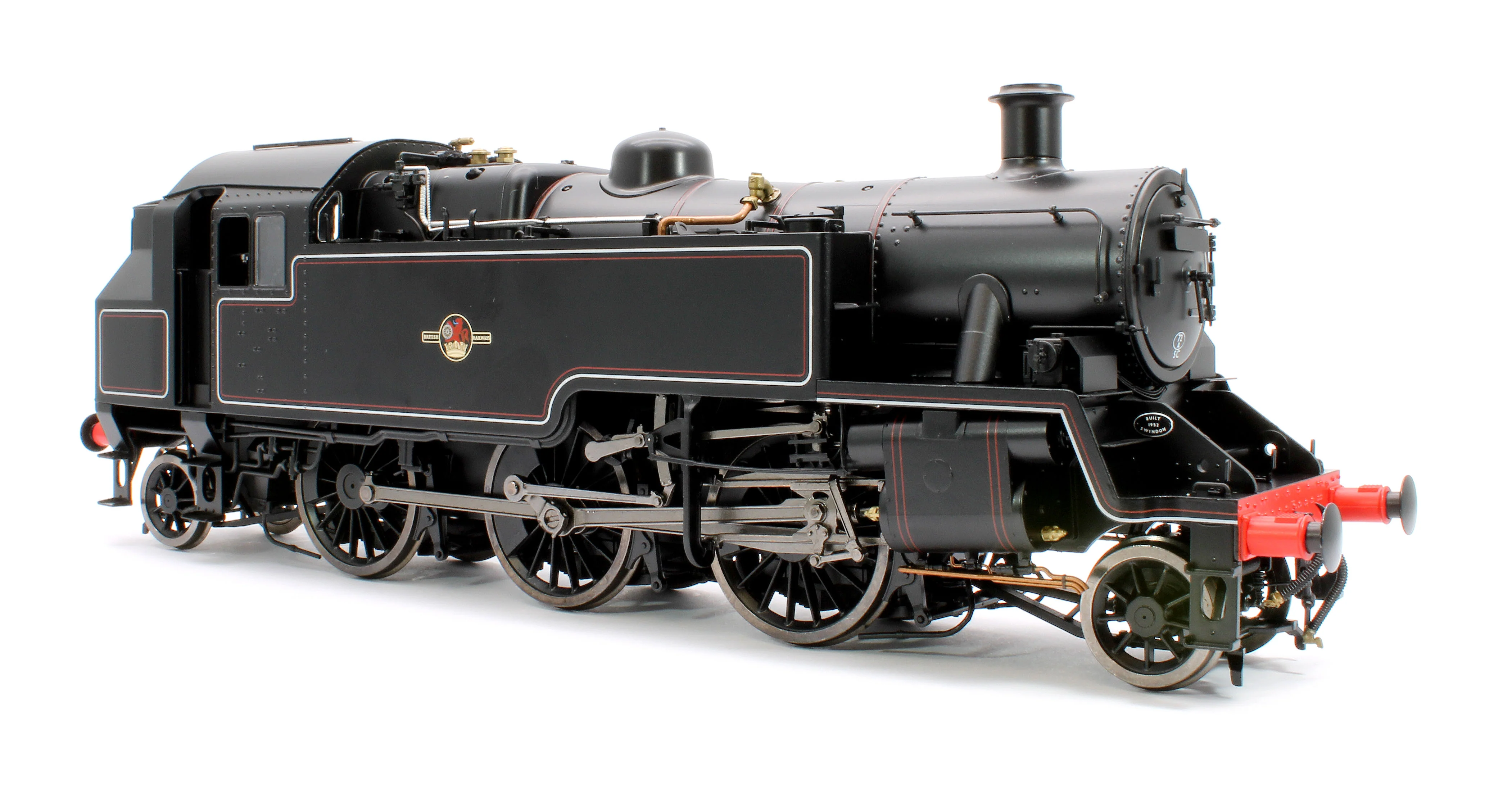LHT-S-8201UD British Railways Standard 3MT 2-6-2T Lined Black Late Crest Unnumbered - Steam Tank Locomotive - DCC Fitted - Image 5