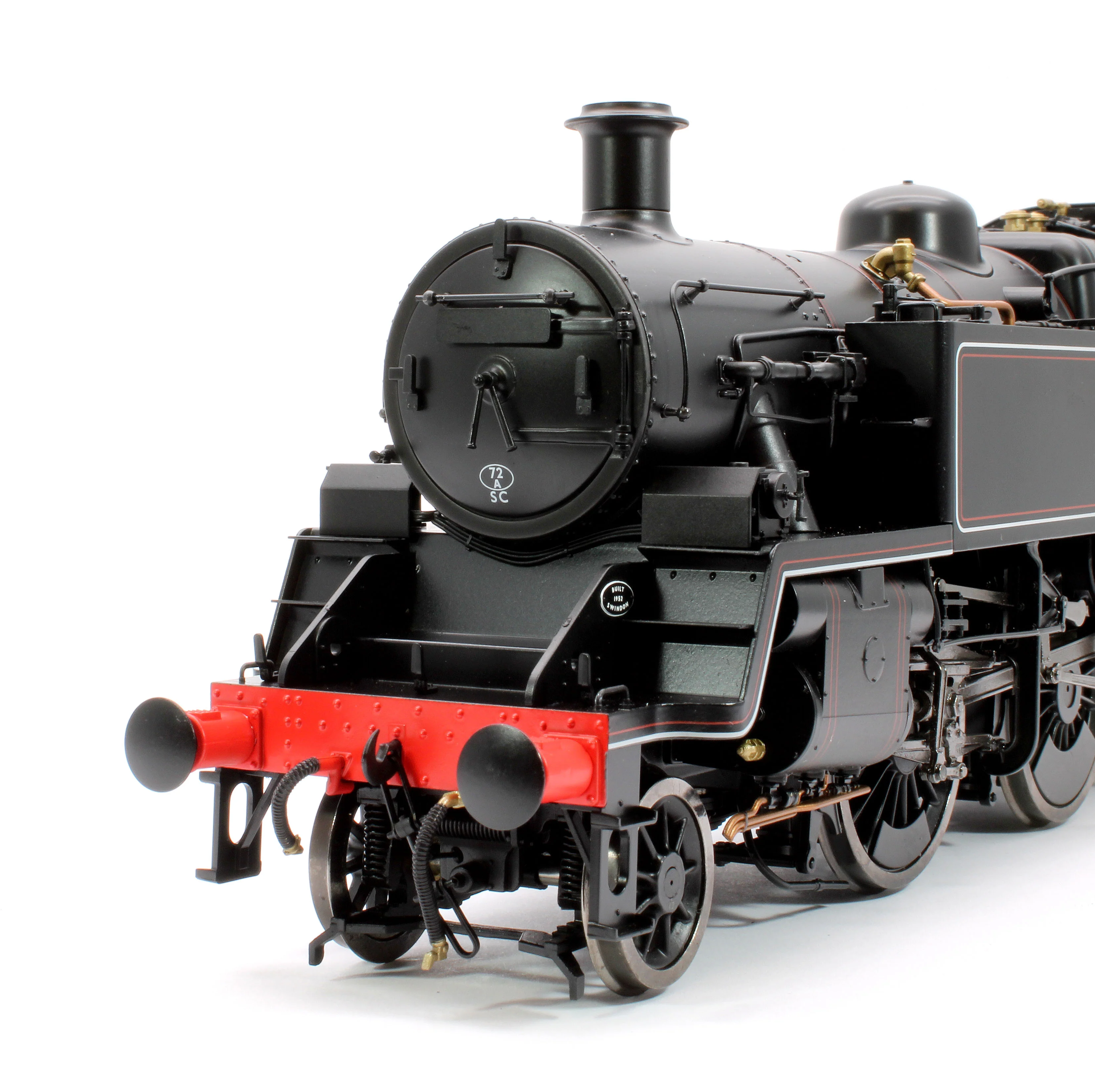 LHT-S-8201UD British Railways Standard 3MT 2-6-2T Lined Black Late Crest Unnumbered - Steam Tank Locomotive - DCC Fitted - Image 6