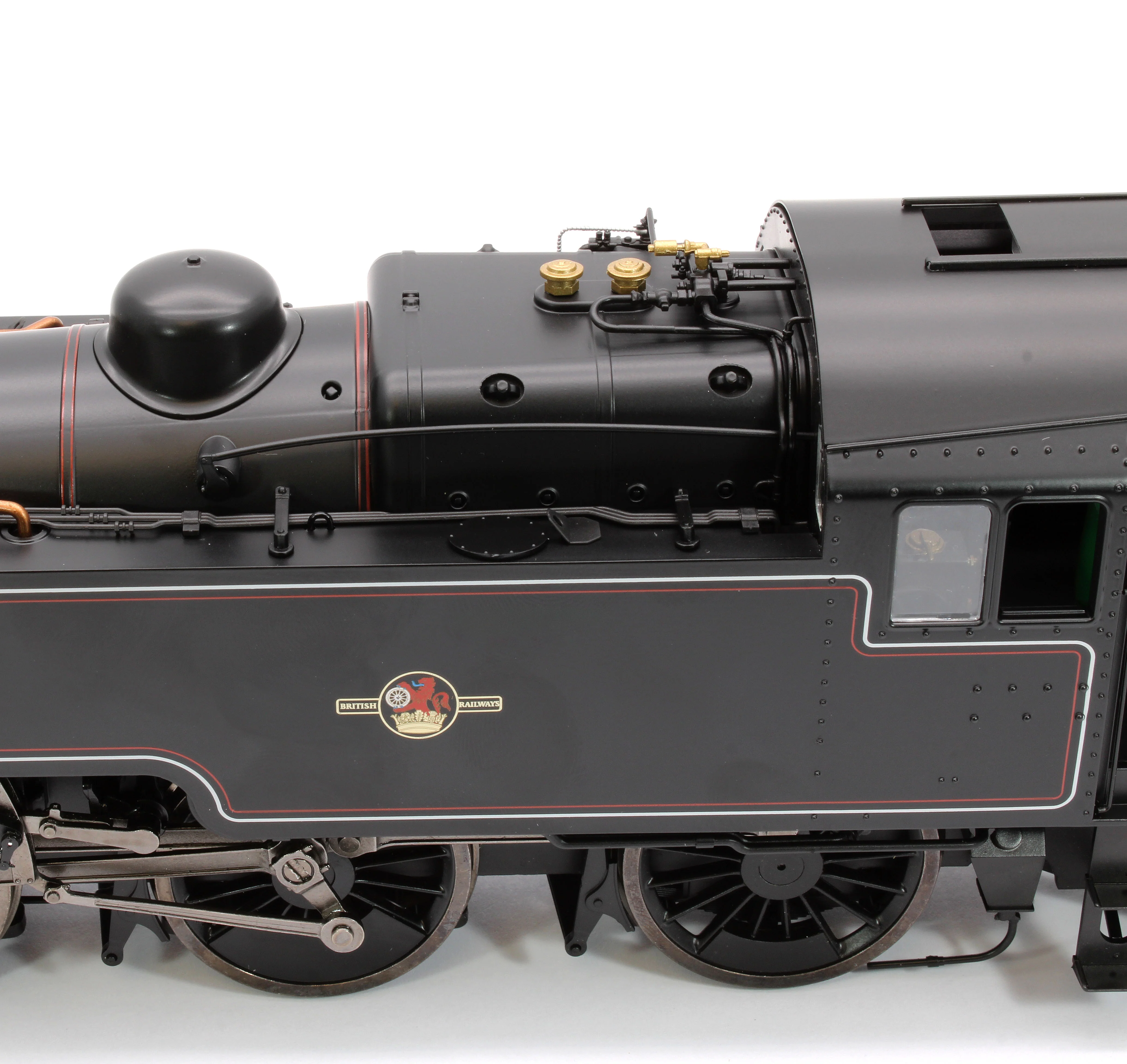 LHT-S-8201UD British Railways Standard 3MT 2-6-2T Lined Black Late Crest Unnumbered - Steam Tank Locomotive - DCC Fitted - Image 8