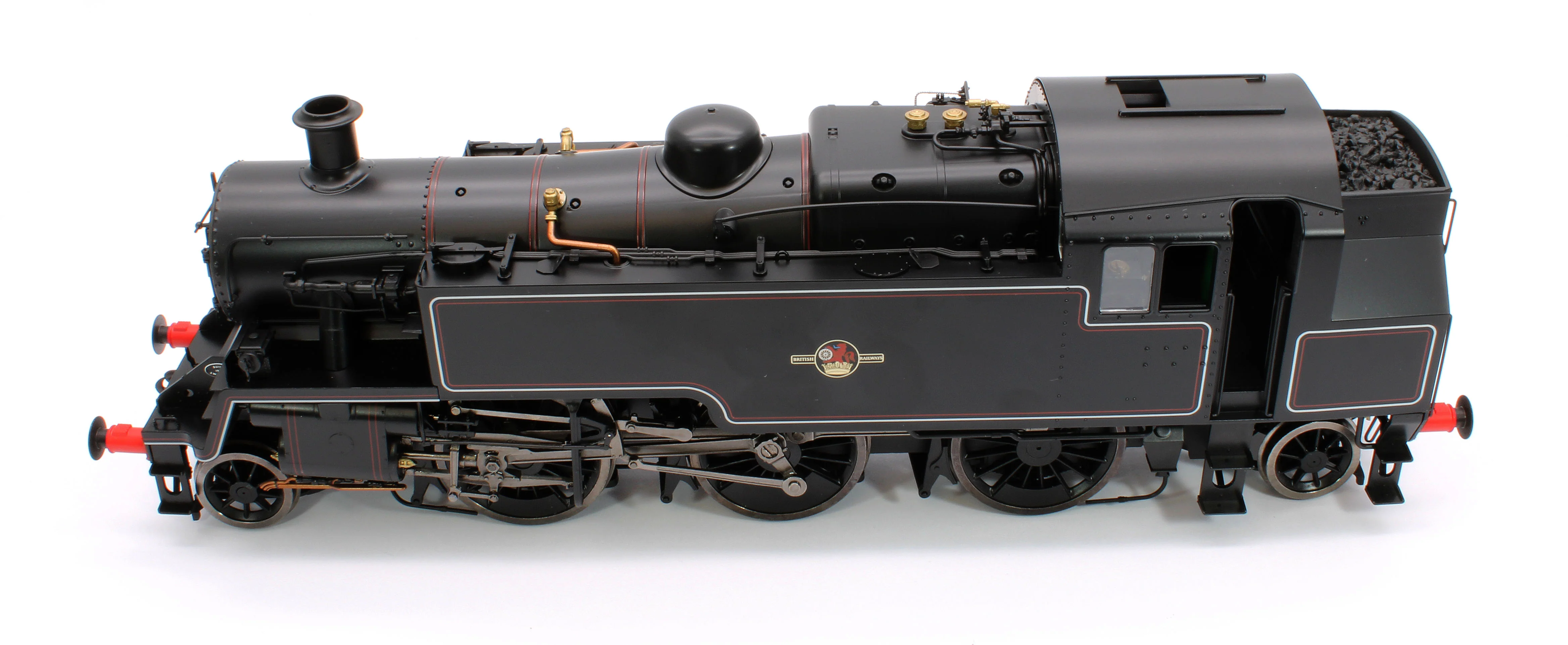 LHT-S-8201UD British Railways Standard 3MT 2-6-2T Lined Black Late Crest Unnumbered - Steam Tank Locomotive - DCC Fitted - Image 9