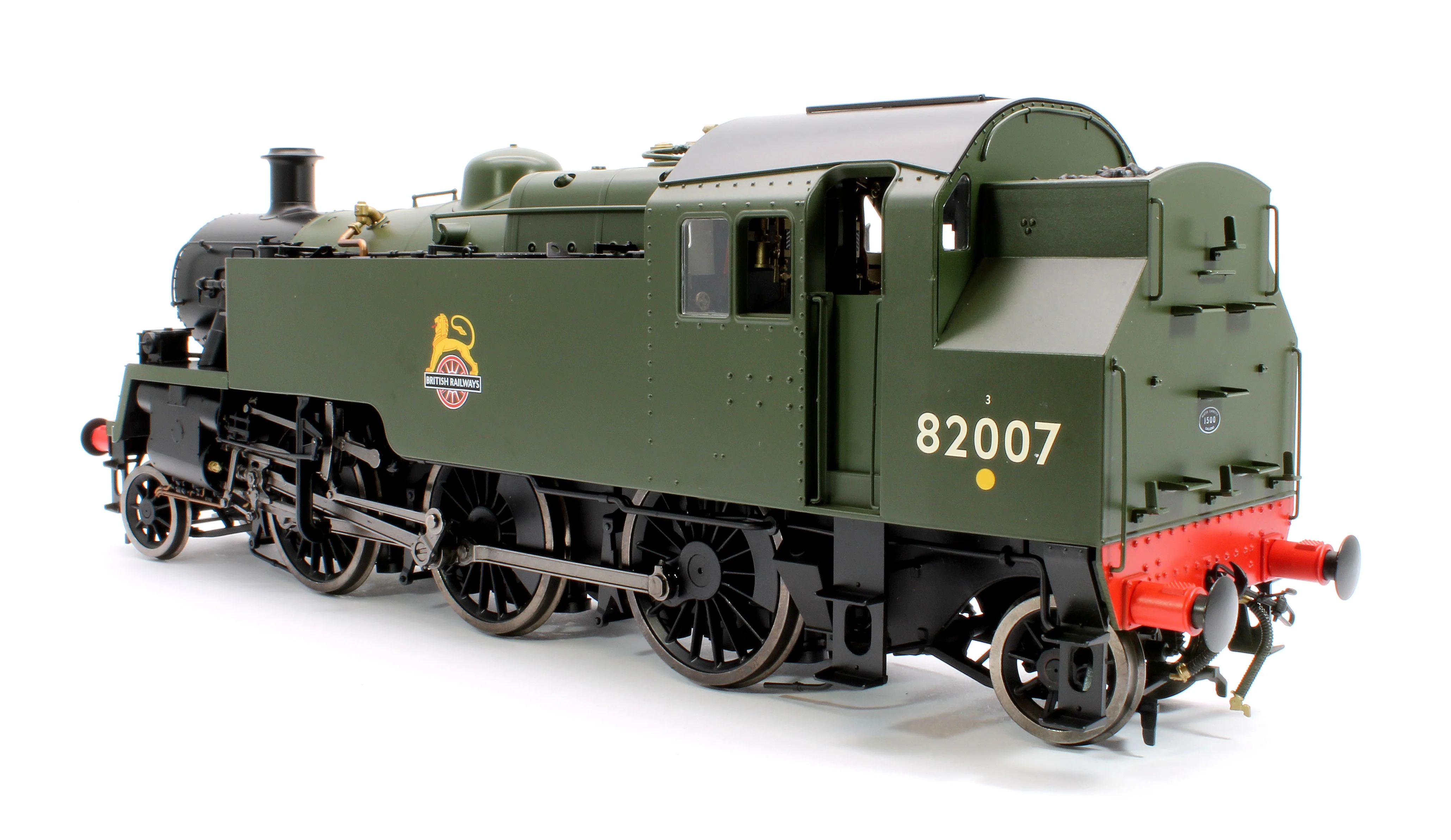 LHT-S-8205 British Railways Standard 3MT 2-6-2T Green Early Crest 82007 - Steam Tank Locomotive - Image 2