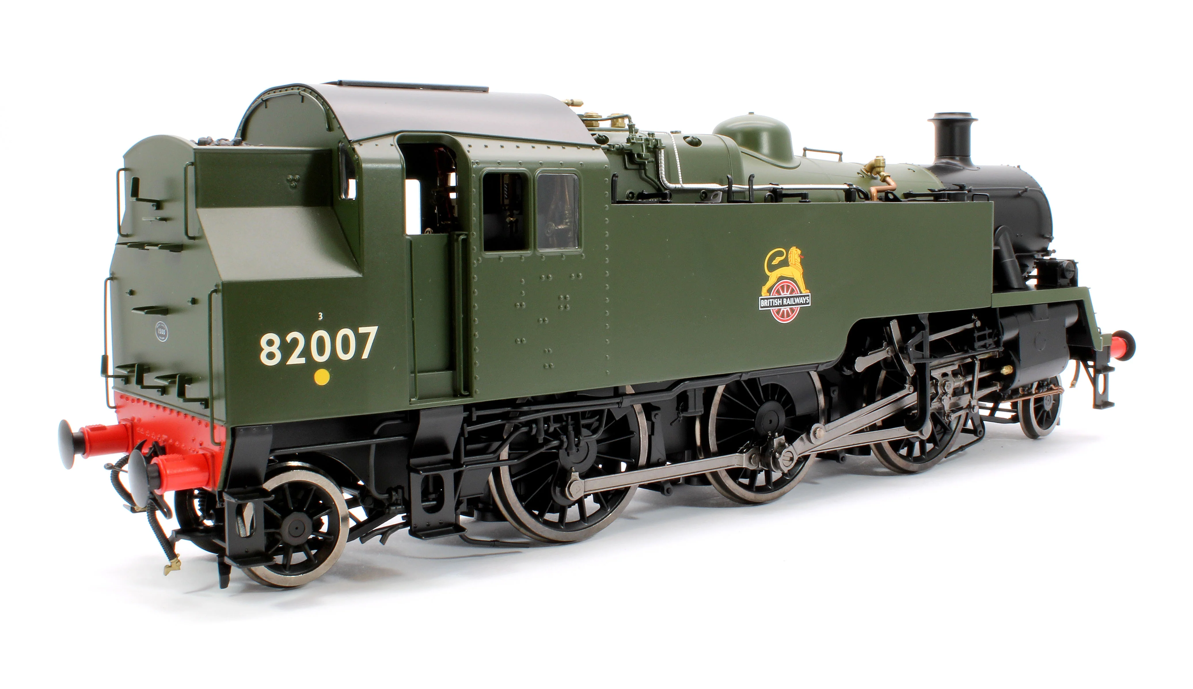 LHT-S-8205 British Railways Standard 3MT 2-6-2T Green Early Crest 82007 - Steam Tank Locomotive - Image 3
