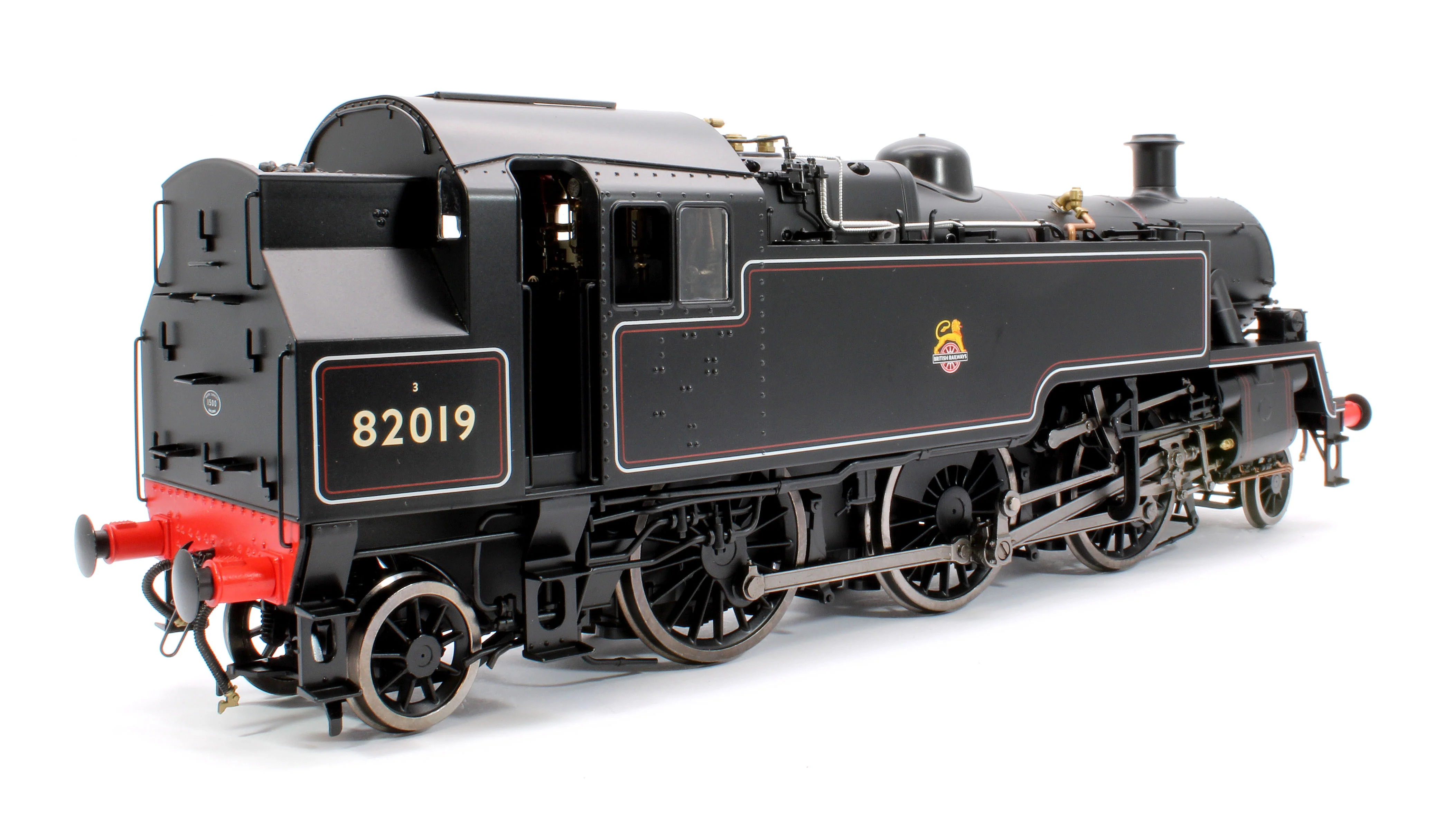 LHT-S-8204D British Railways Standard 3MT 2-6-2T Lined Black Early Crest 82019 - Steam Tank Locomotive - DCC Fitted - Image 4