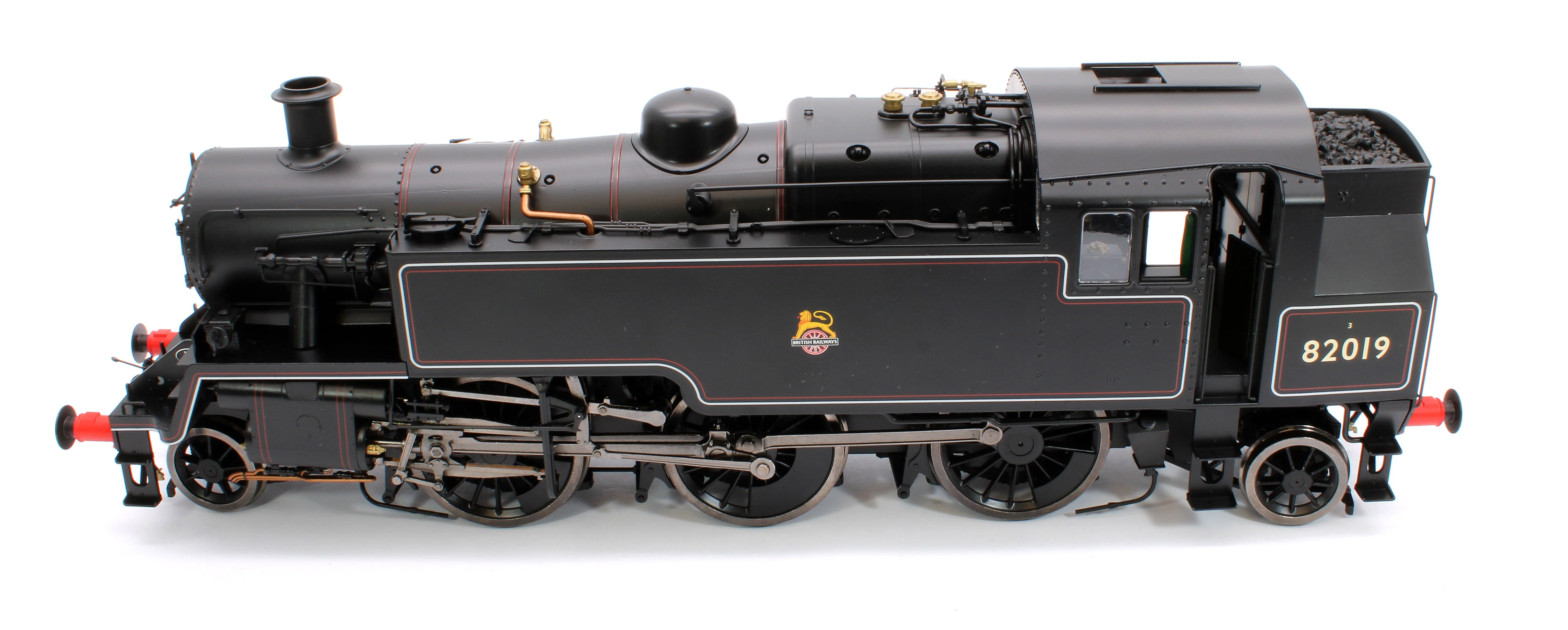 LHT-S-8204S British Railways Standard 3MT 2-6-2T Lined Black Early Crest 82019 - Steam Tank Locomotive - DCC Sound - Image 9