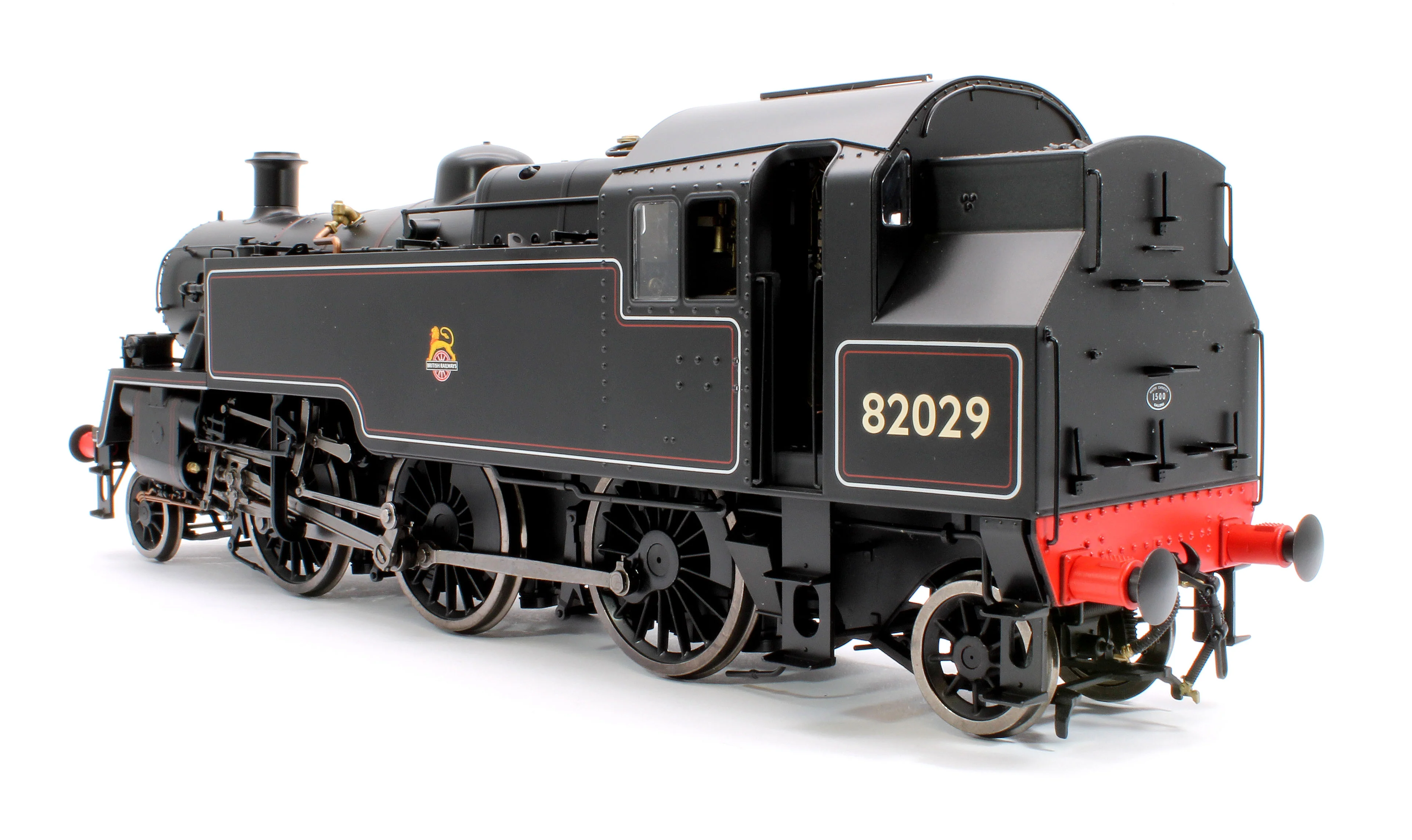 LHT-S-8202D British Railways Standard 3MT 2-6-2T Lined Black Early Crest 82029 - Steam Tank Locomotive - DCC Fitted - Image 2