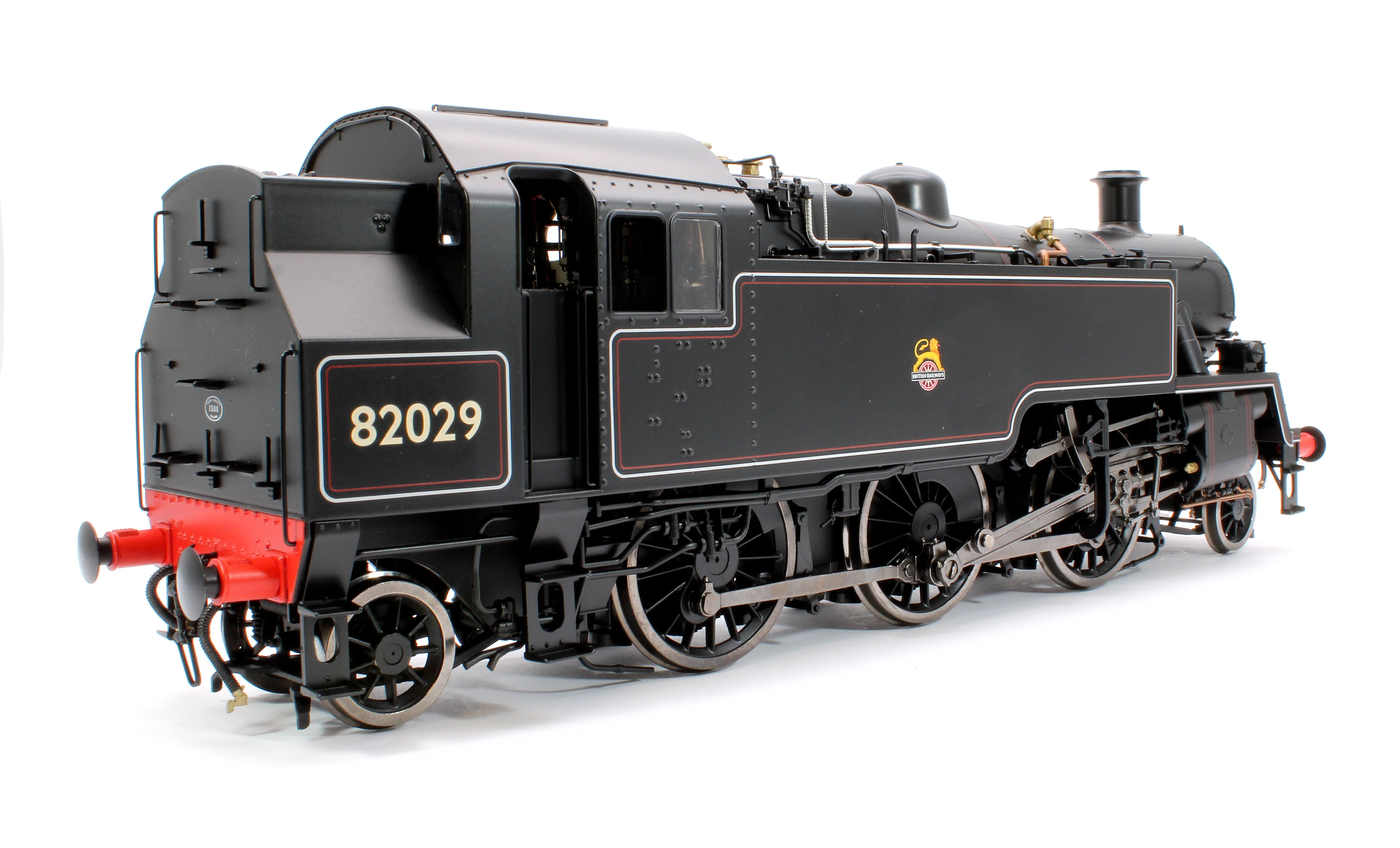 LHT-S-8202D British Railways Standard 3MT 2-6-2T Lined Black Early Crest 82029 - Steam Tank Locomotive - DCC Fitted - Image 3
