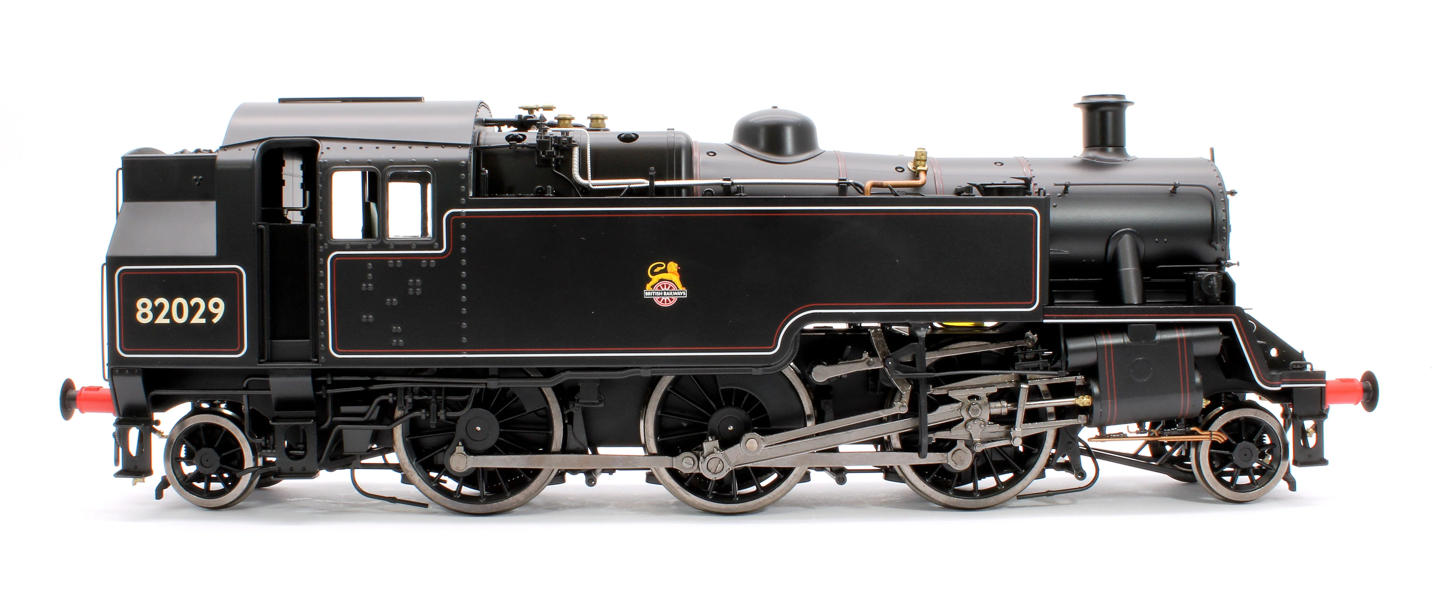 LHT-S-8202D British Railways Standard 3MT 2-6-2T Lined Black Early Crest 82029 - Steam Tank Locomotive - DCC Fitted - Image 4