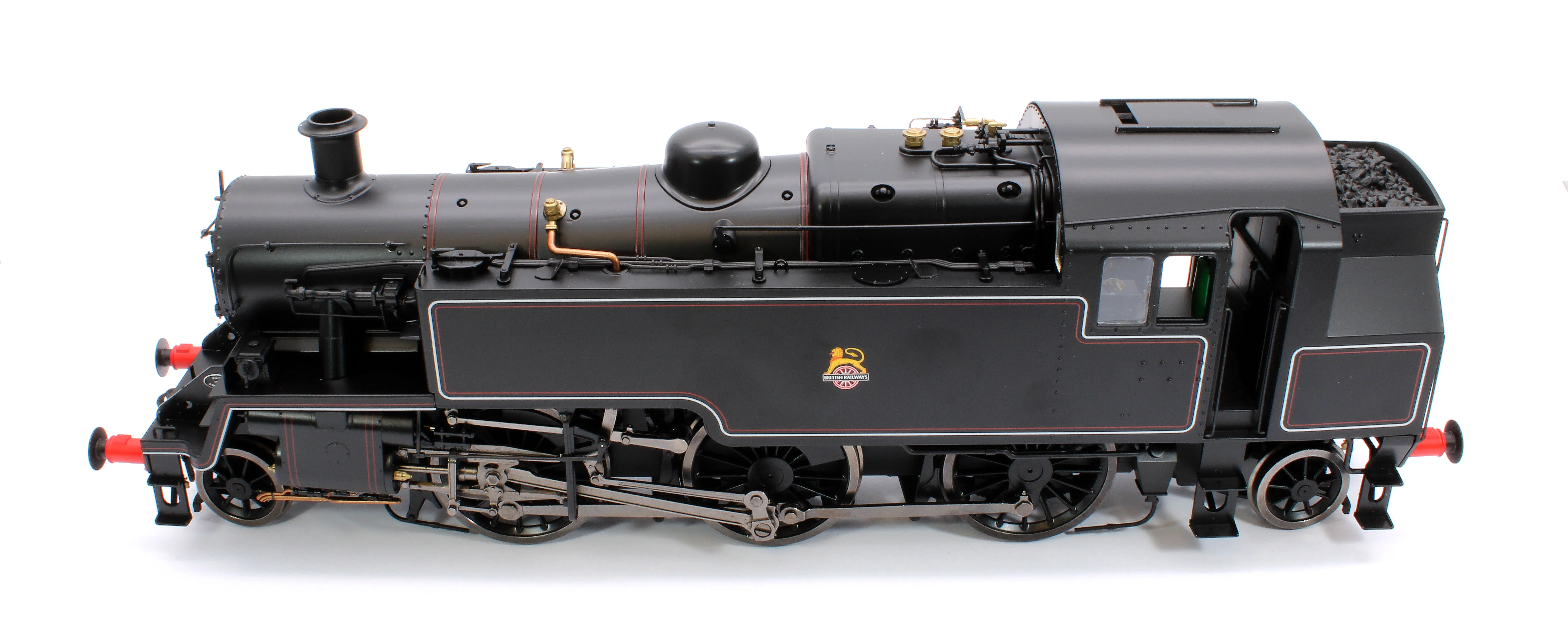 LHT-S-8202U British Railways Standard 3MT 2-6-2T Lined Black Early Crest Unnumbered - Steam Tank Locomotive - Image 9