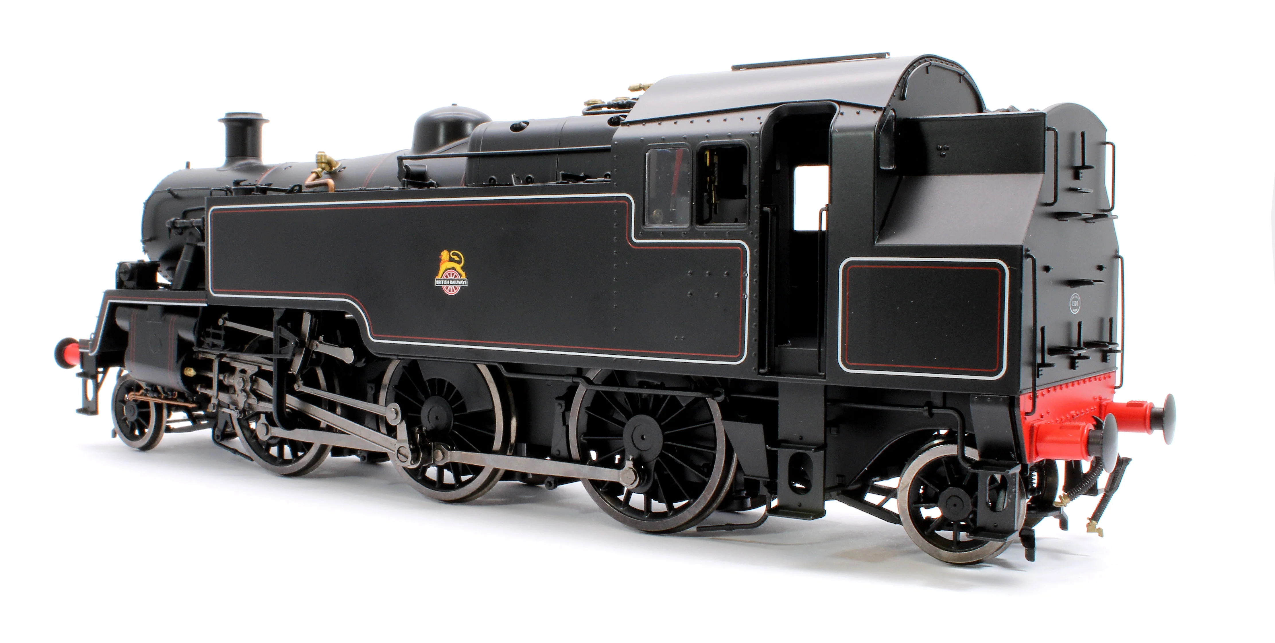 LHT-S-8202US British Railways Standard 3MT 2-6-2T Lined Black Early Crest Unnumbered - Steam Tank Locomotive - DCC Sound - Image 2