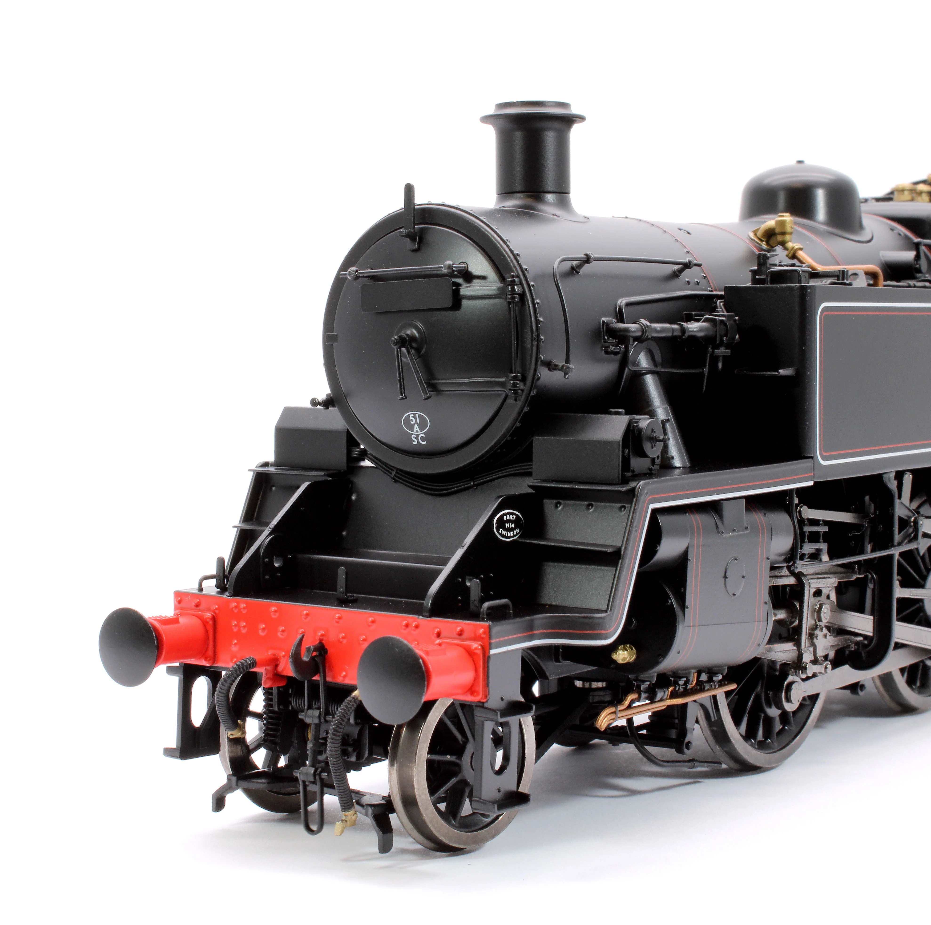 LHT-S-8202US British Railways Standard 3MT 2-6-2T Lined Black Early Crest Unnumbered - Steam Tank Locomotive - DCC Sound - Image 6