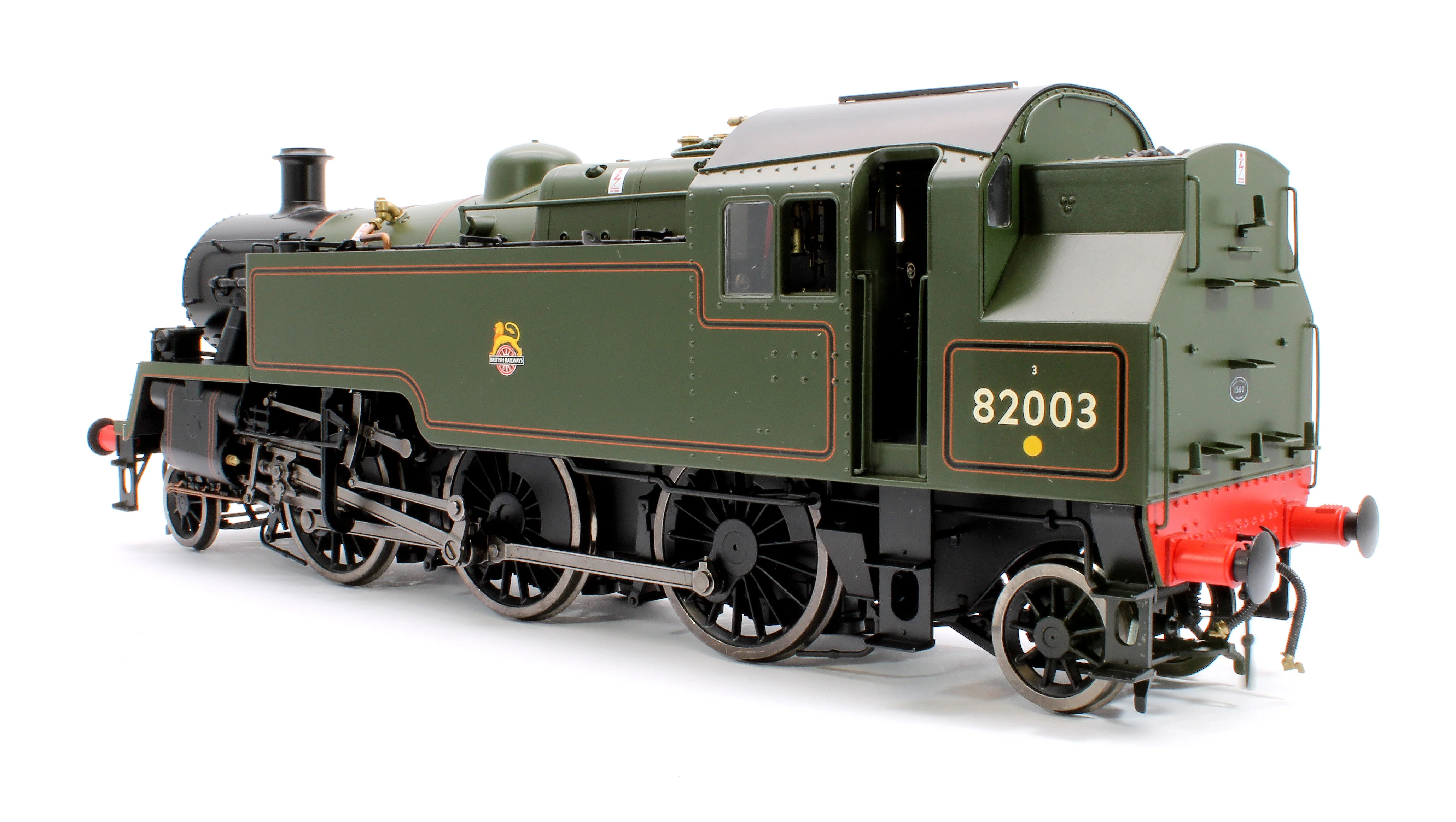 LHT-S-8206D British Railways Standard 3MT 2-6-2T Lined Green Early Crest 82003 - Steam Tank Locomotive - DCC Fitted - Image 2