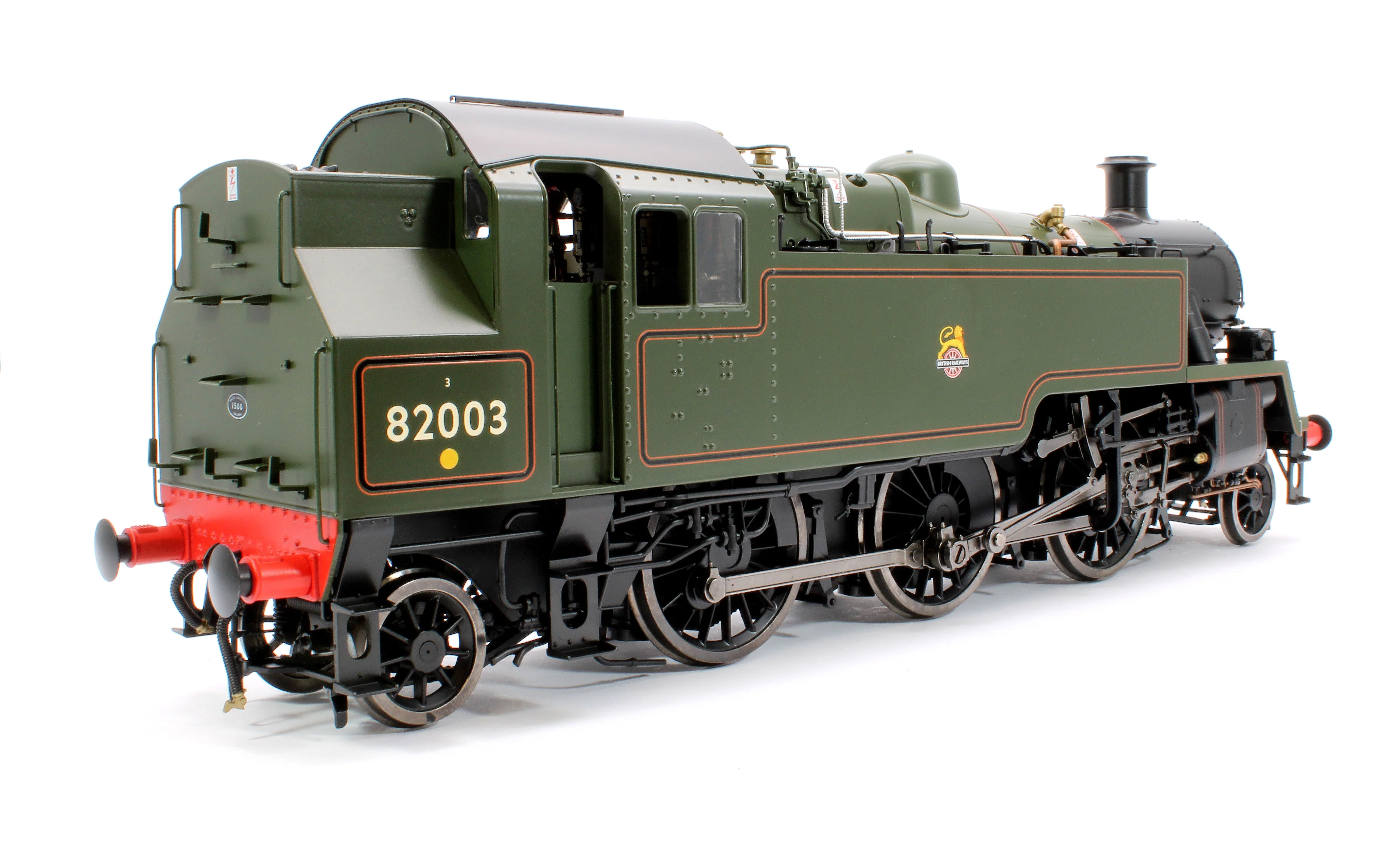 LHT-S-8206S British Railways Standard 3MT 2-6-2T Lined Green Early Crest 82003 - Steam Tank Locomotive - DCC Sound - Image 3