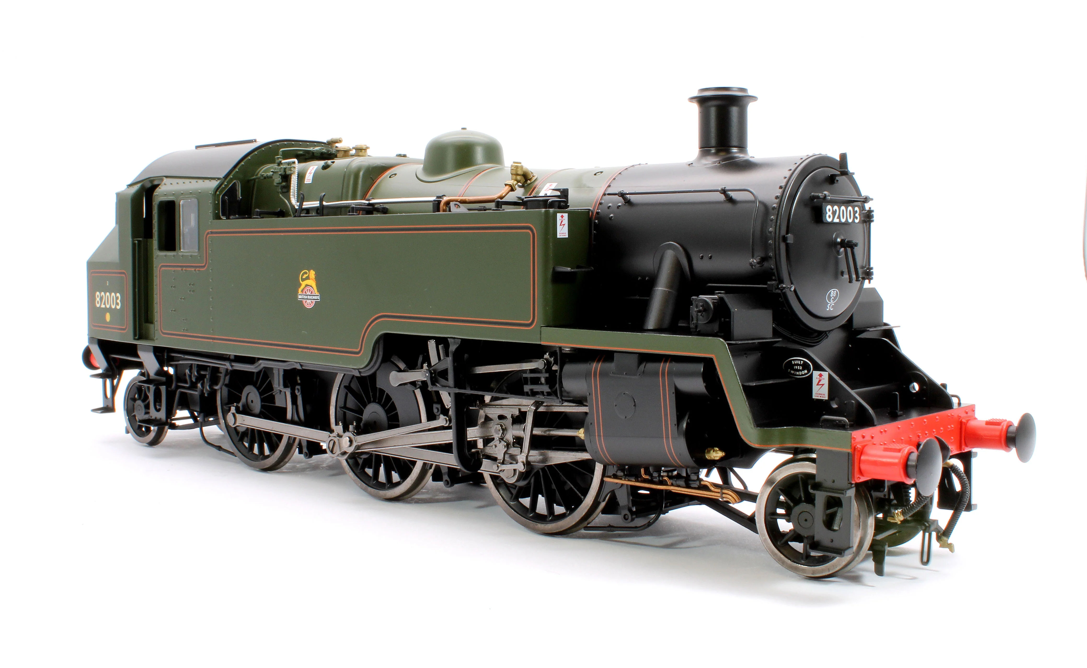 LHT-S-8206S British Railways Standard 3MT 2-6-2T Lined Green Early Crest 82003 - Steam Tank Locomotive - DCC Sound - Image 5